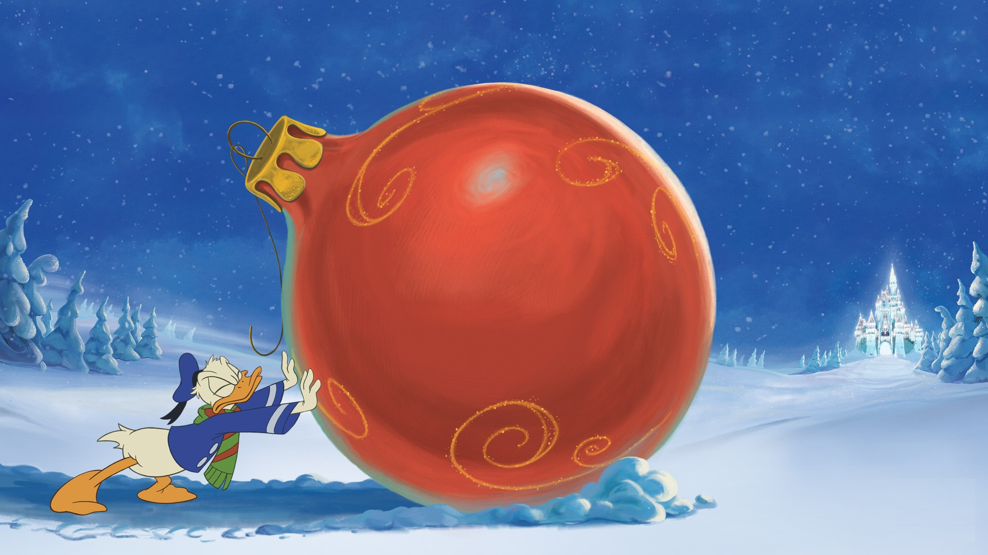 Donald Duck's Christmas Favourites Background