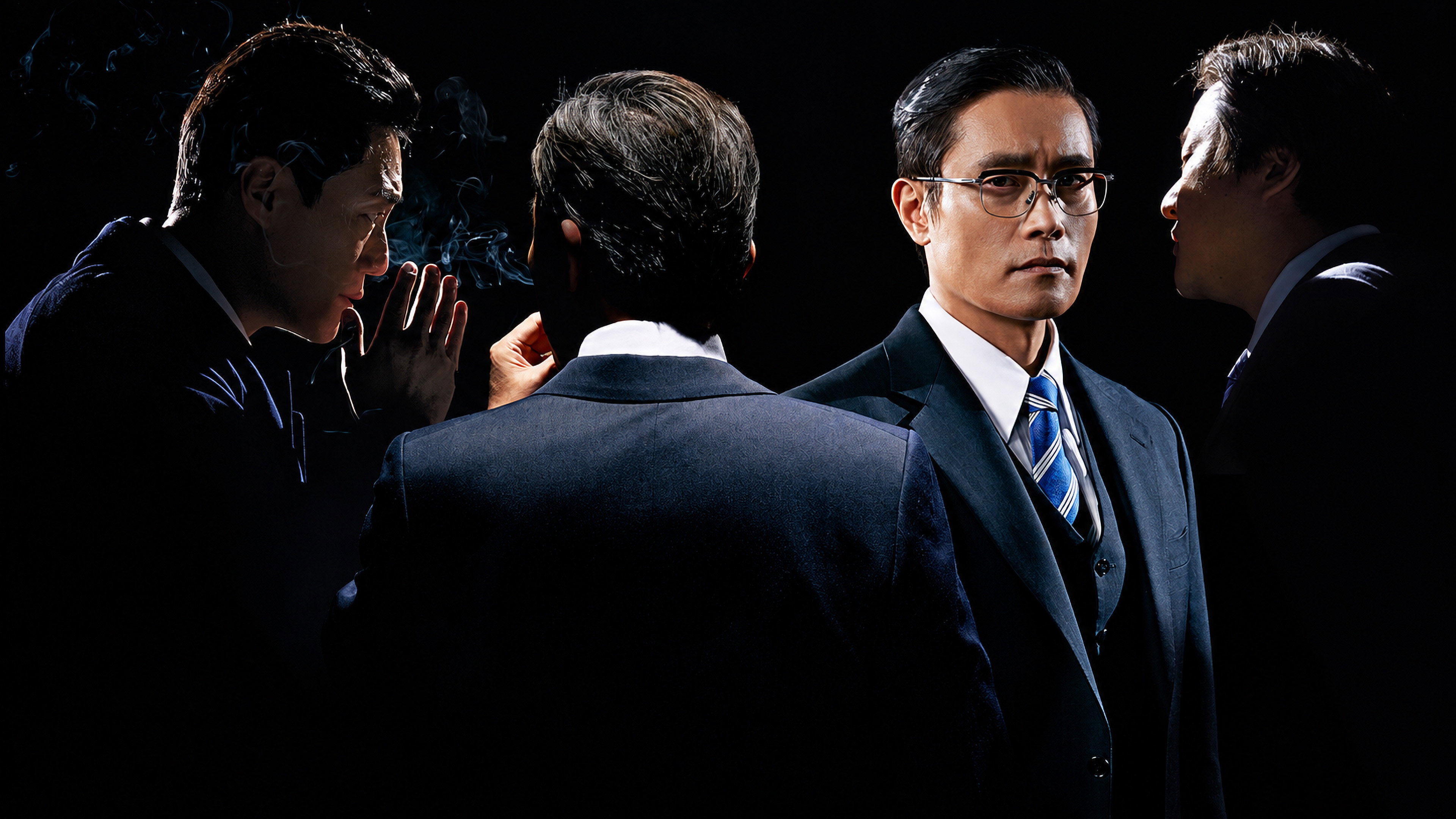 The Man Standing Next Background
