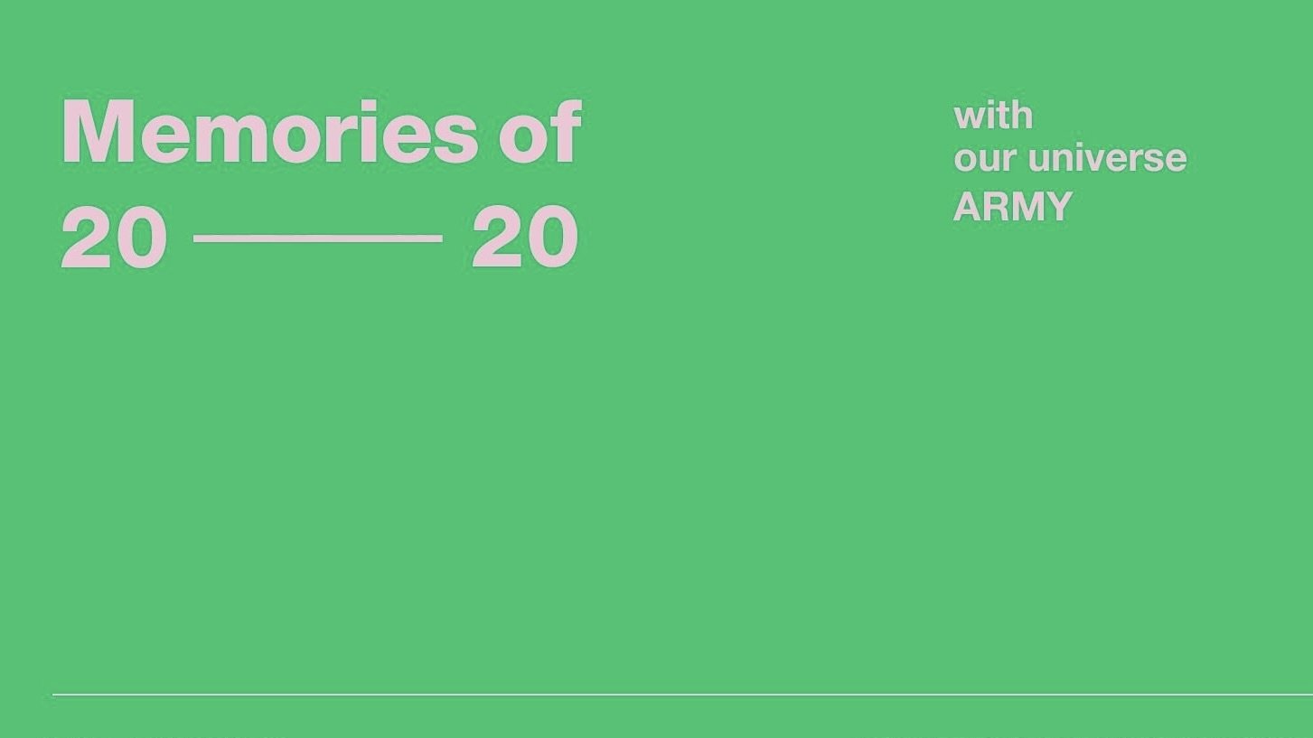 BTS Memories of 2020 Background