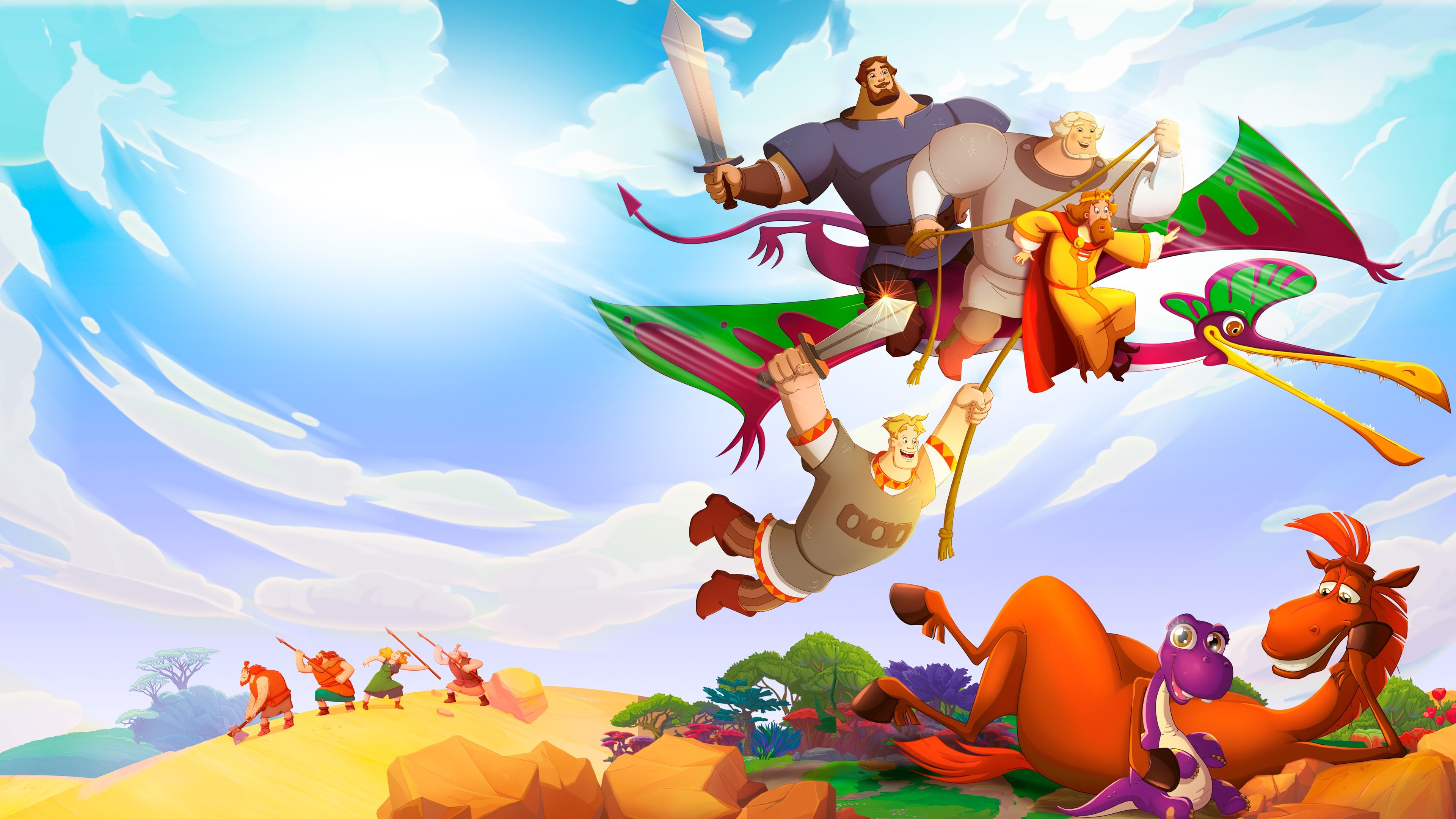 Three Heroes and the Navel of the World Background