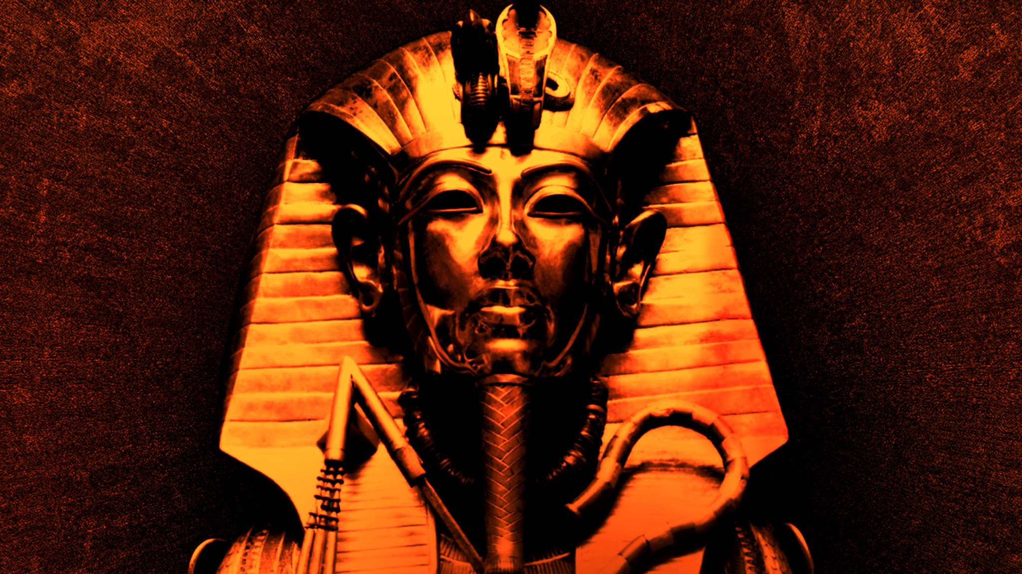 King Tut In Color Background