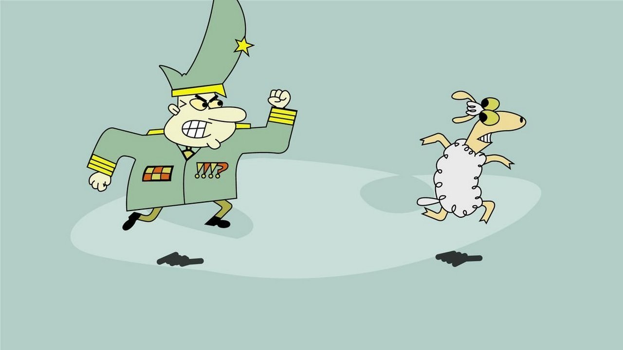 Sheep in the Big City Background