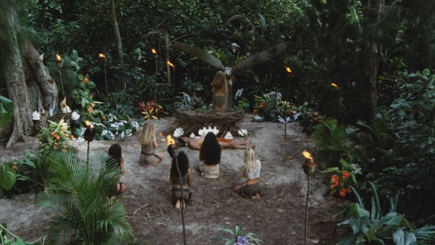 Mysterious Island of Beautiful Women Background