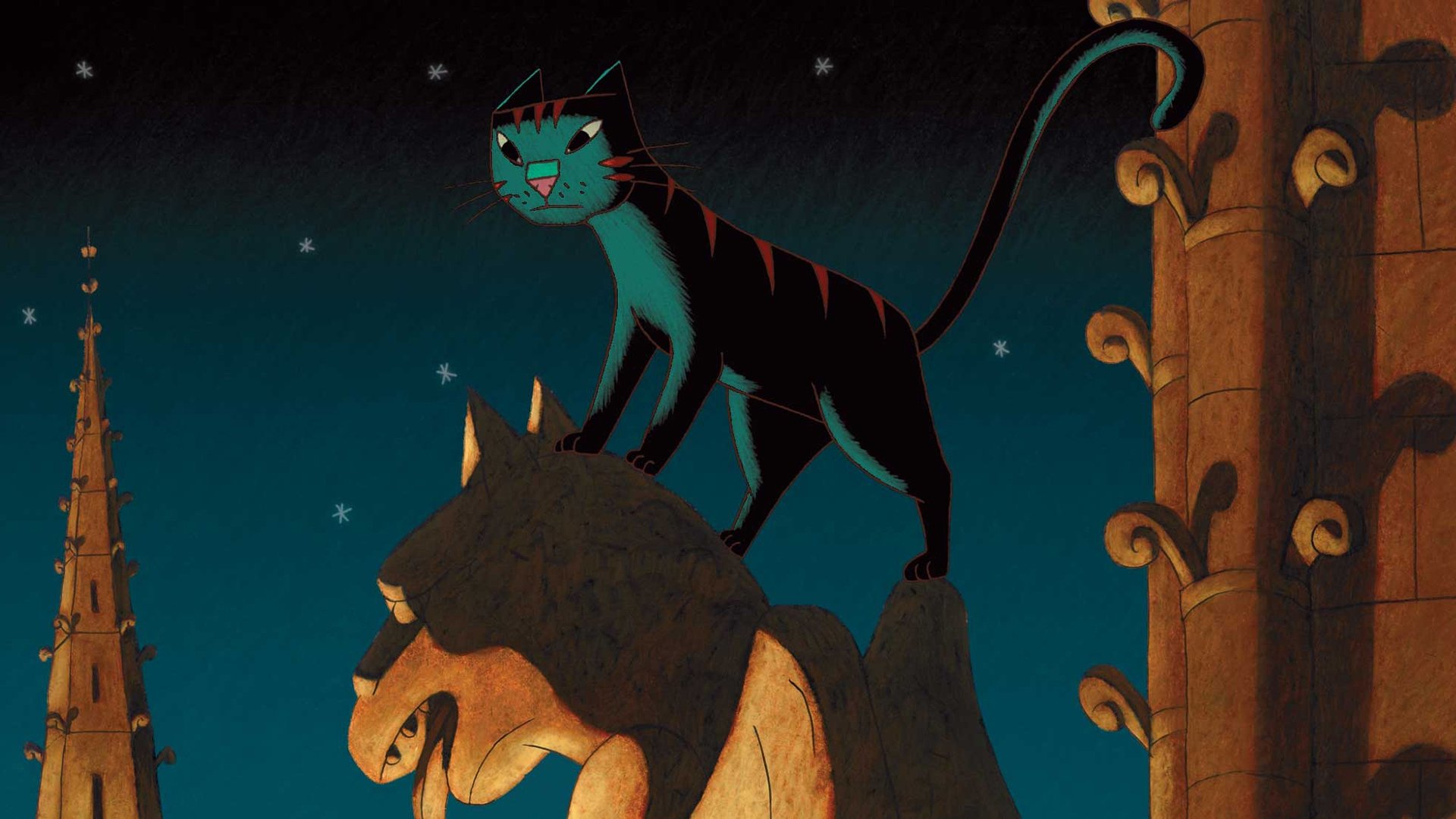 A Cat in Paris Background