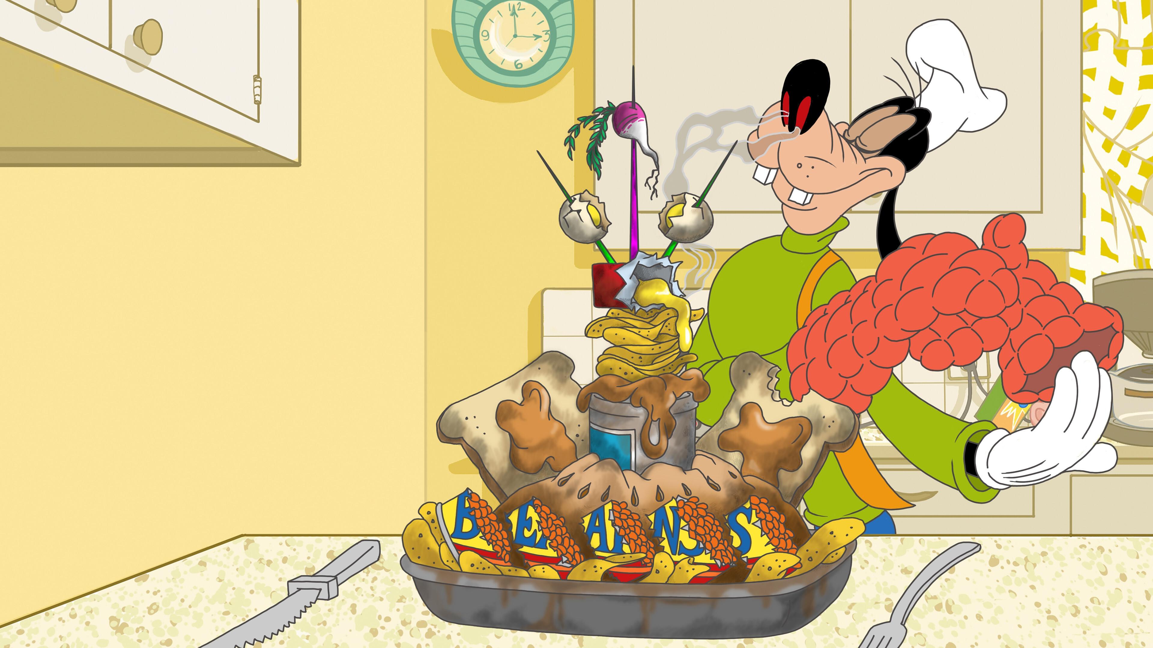 Disney Presents Goofy in How to Stay at Home Background