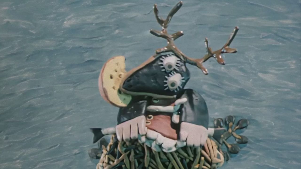 A Plasticine Crow Background