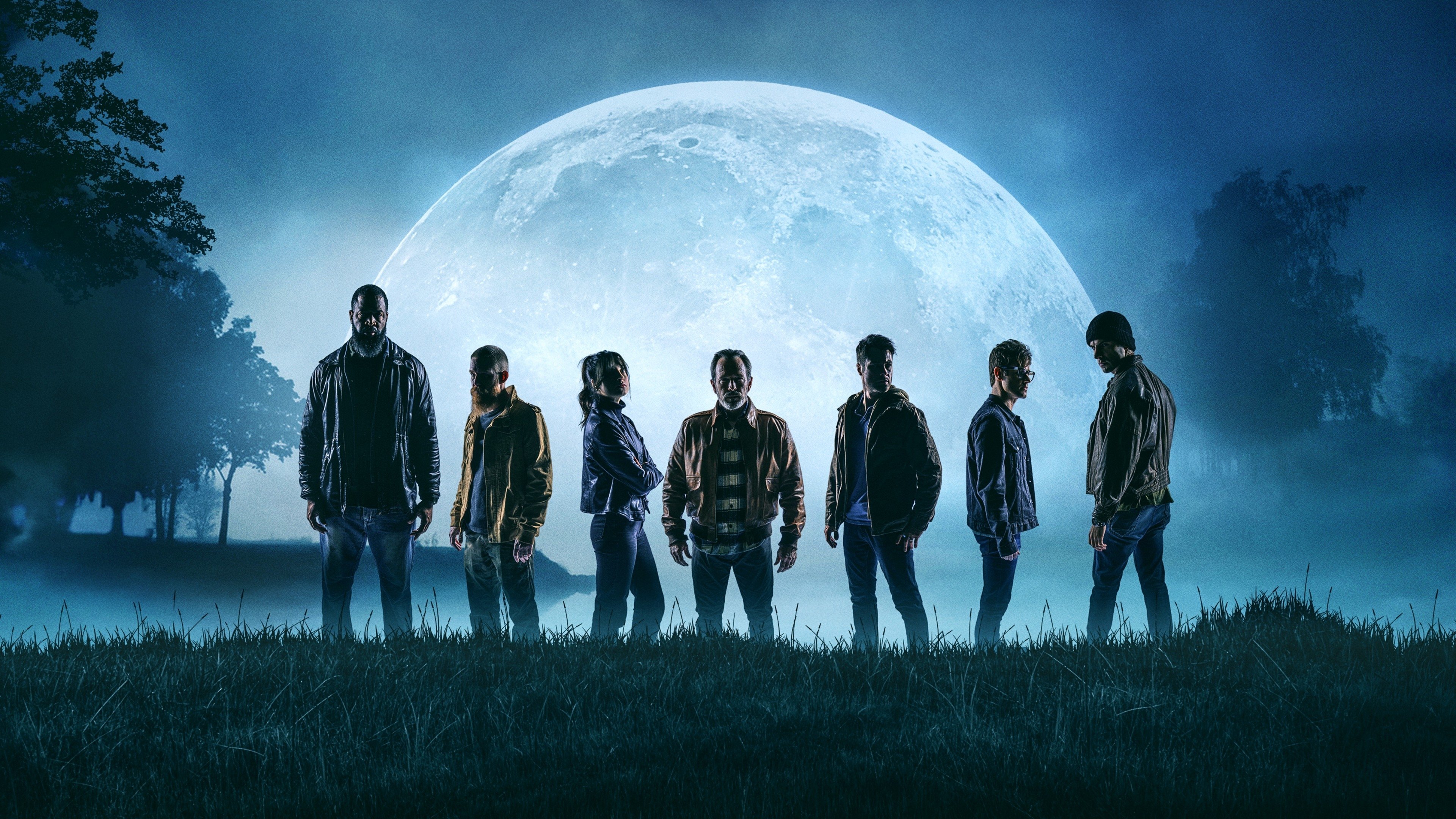 Disciples in the Moonlight Background