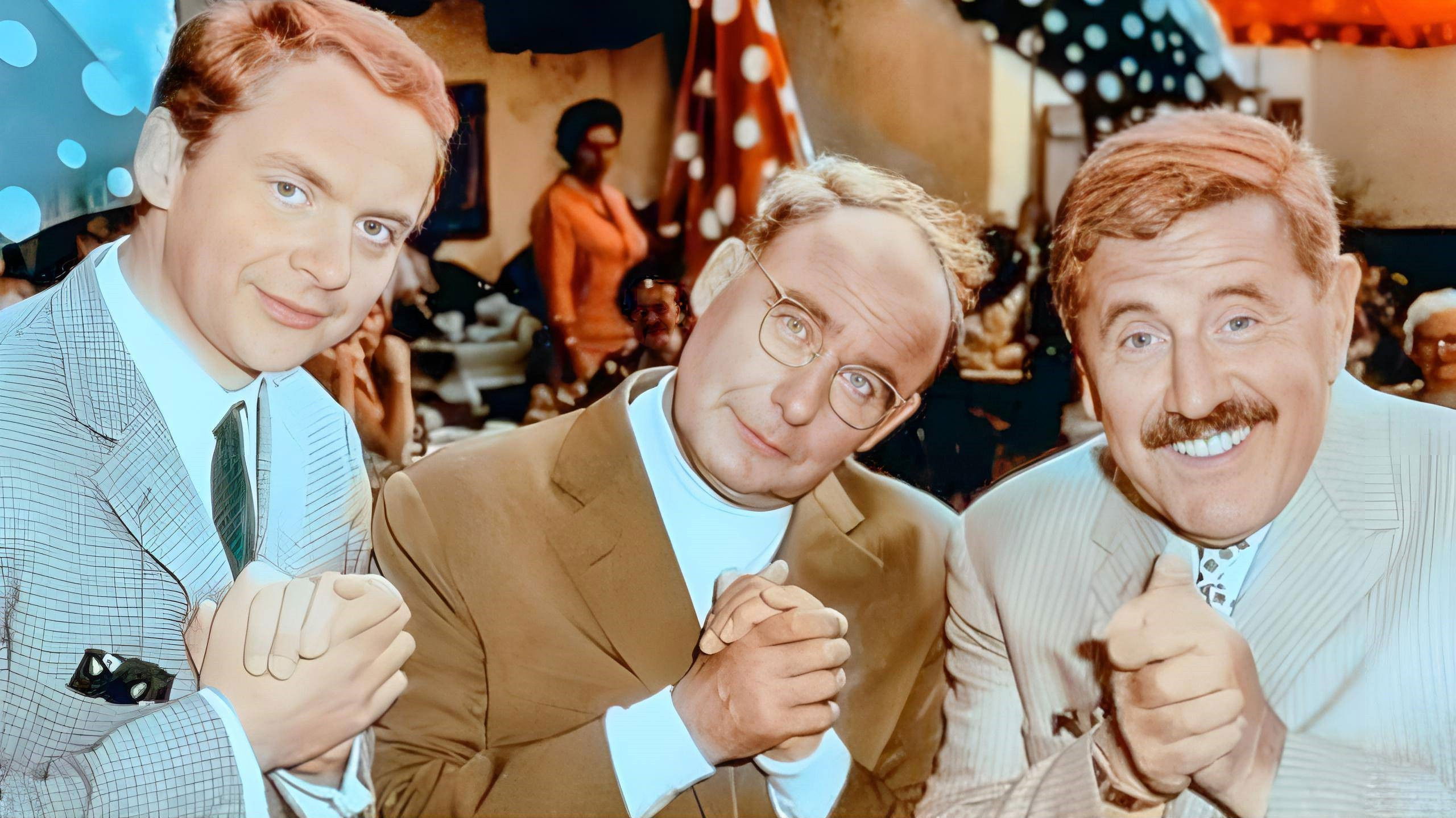 Die drei Scheinheiligen Background