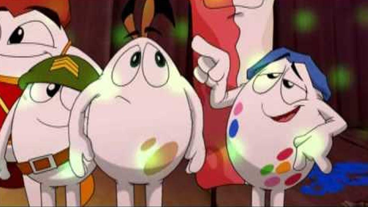 Una película de huevos Background