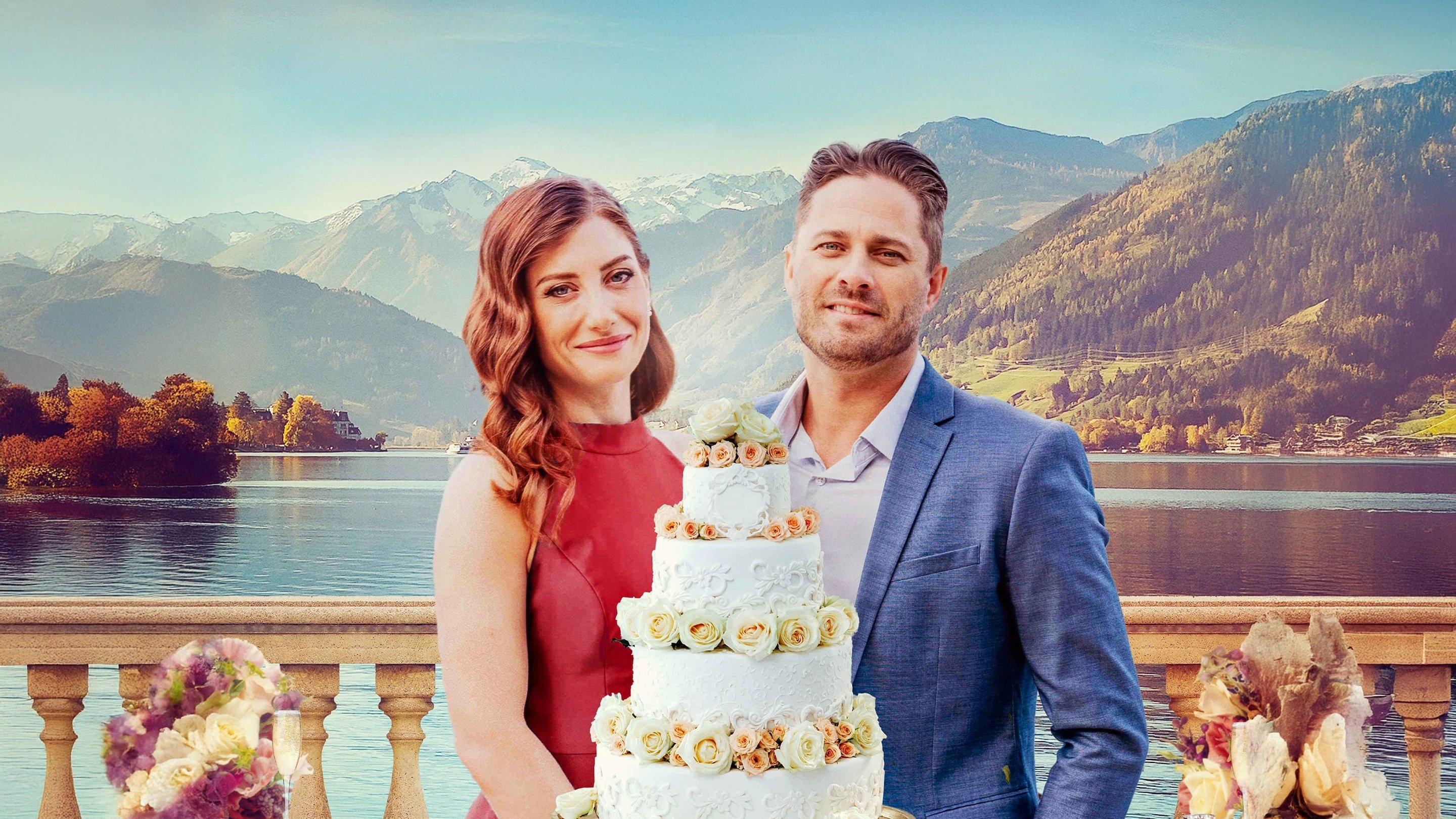 Two Chefs and a Wedding Cake Background
