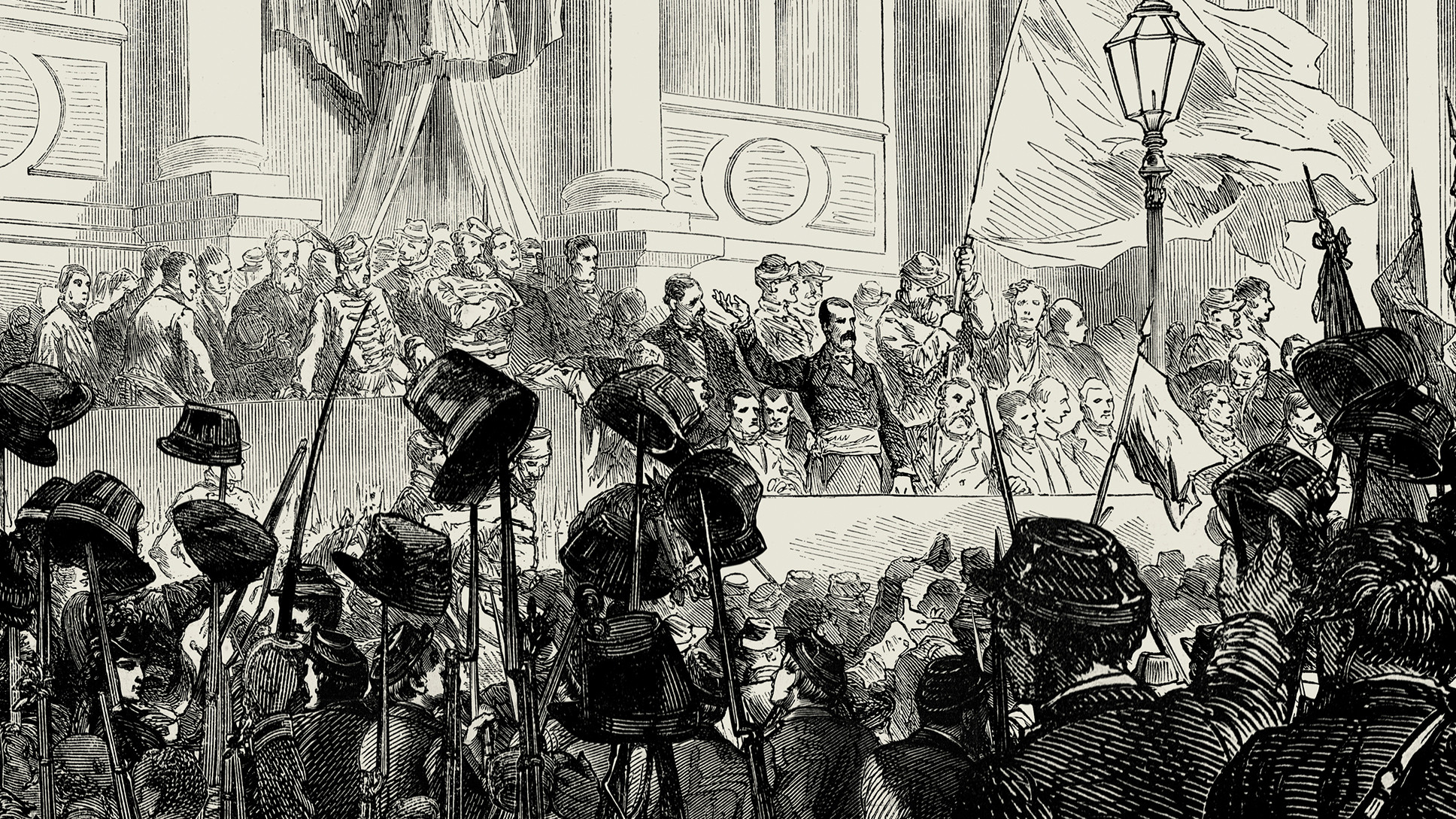 Les Damnés de la Commune Background