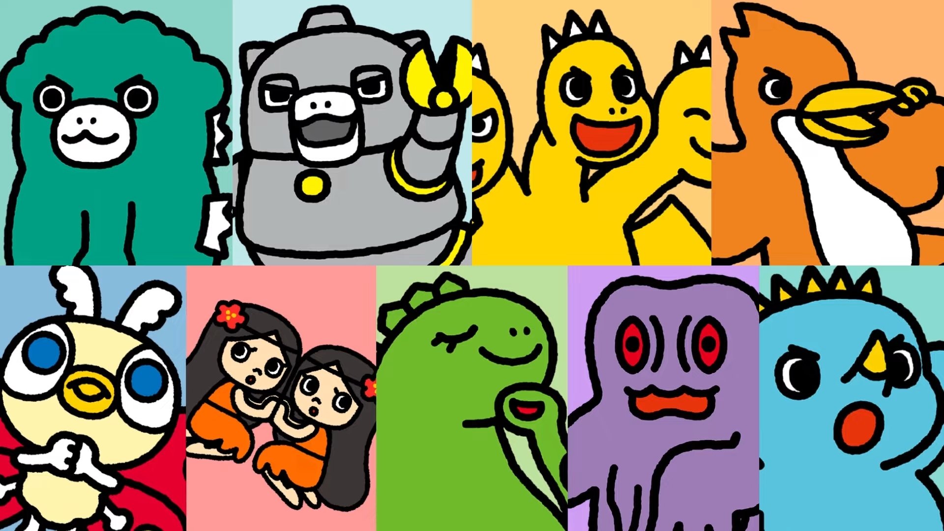 Chibi Godzilla Raids Again Background