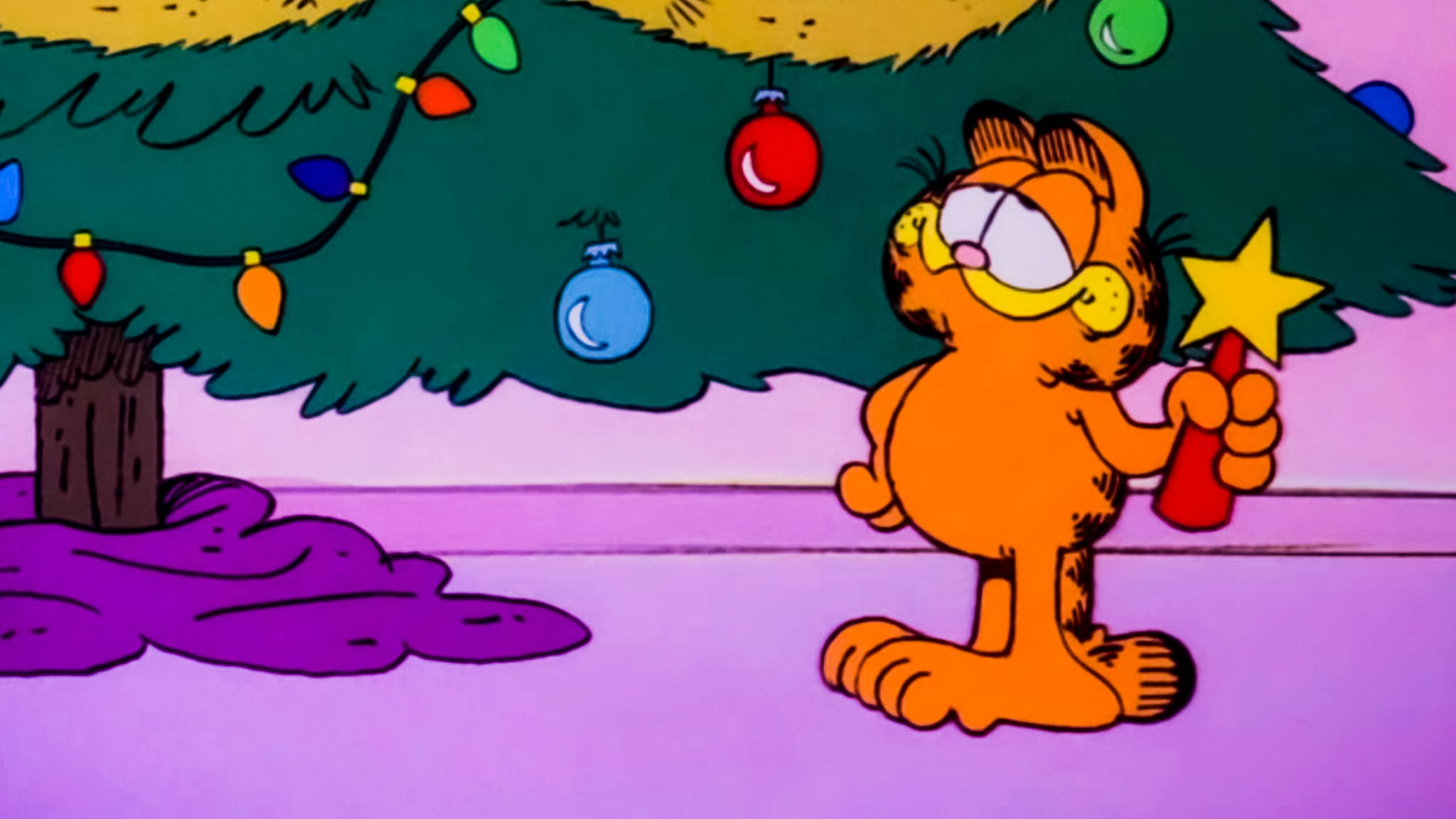 A Garfield Christmas Background