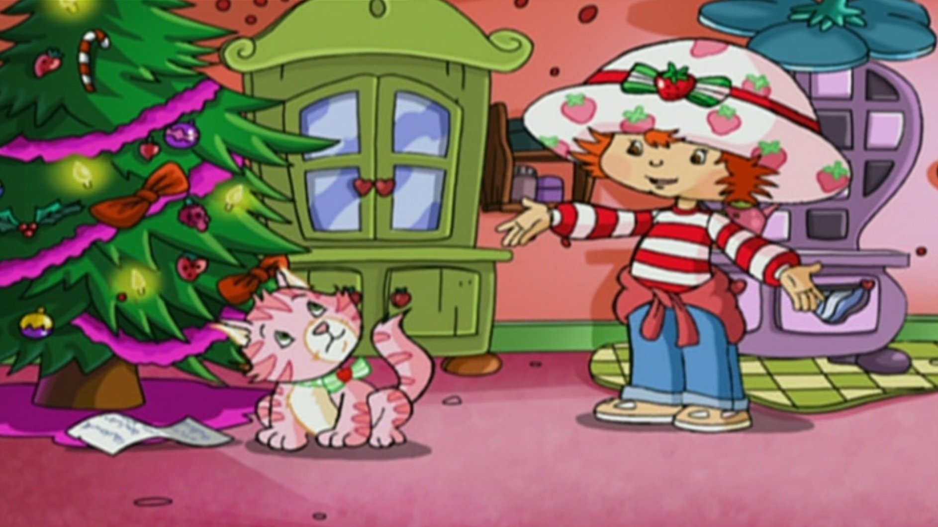 Strawberry Shortcake: Berry, Merry Christmas Background