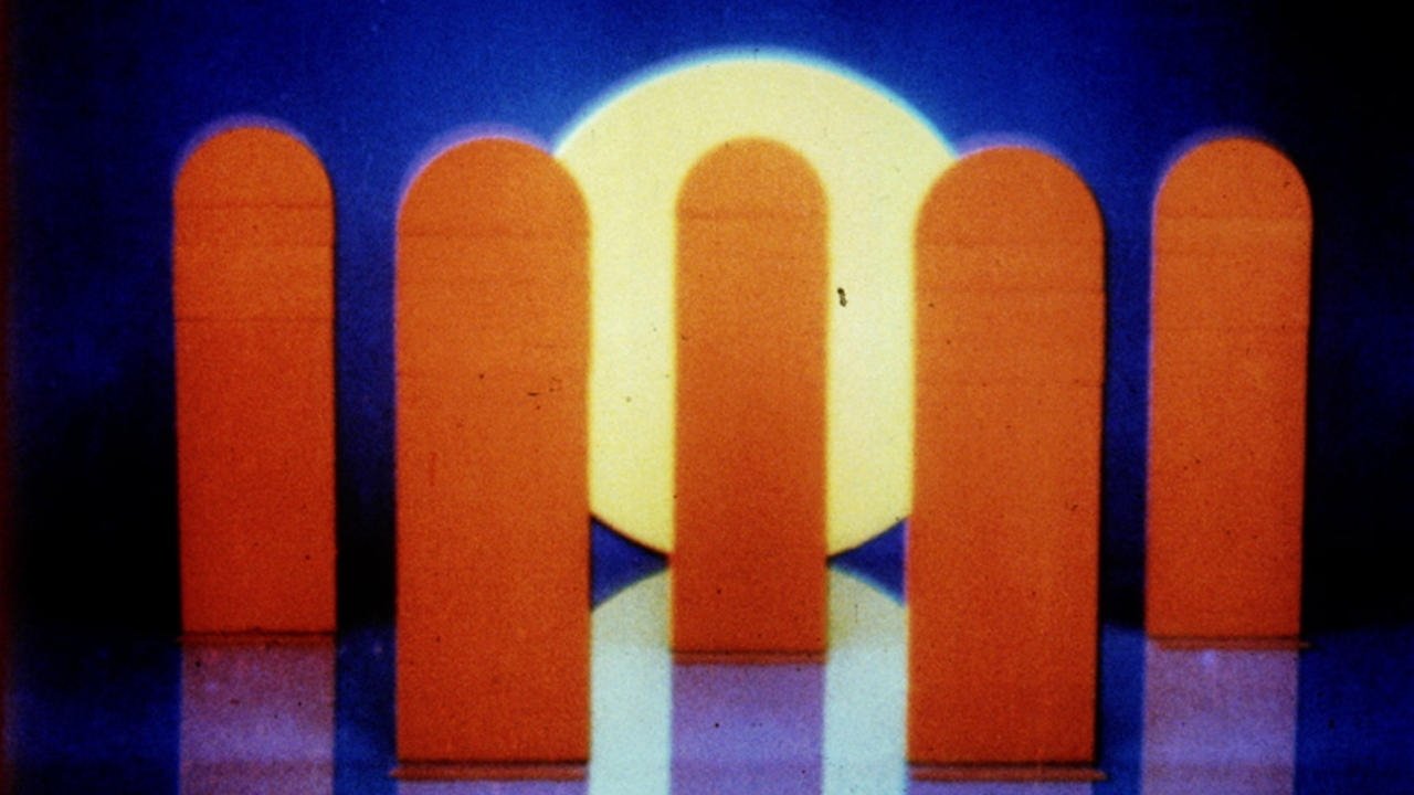 Composition in Blue Background