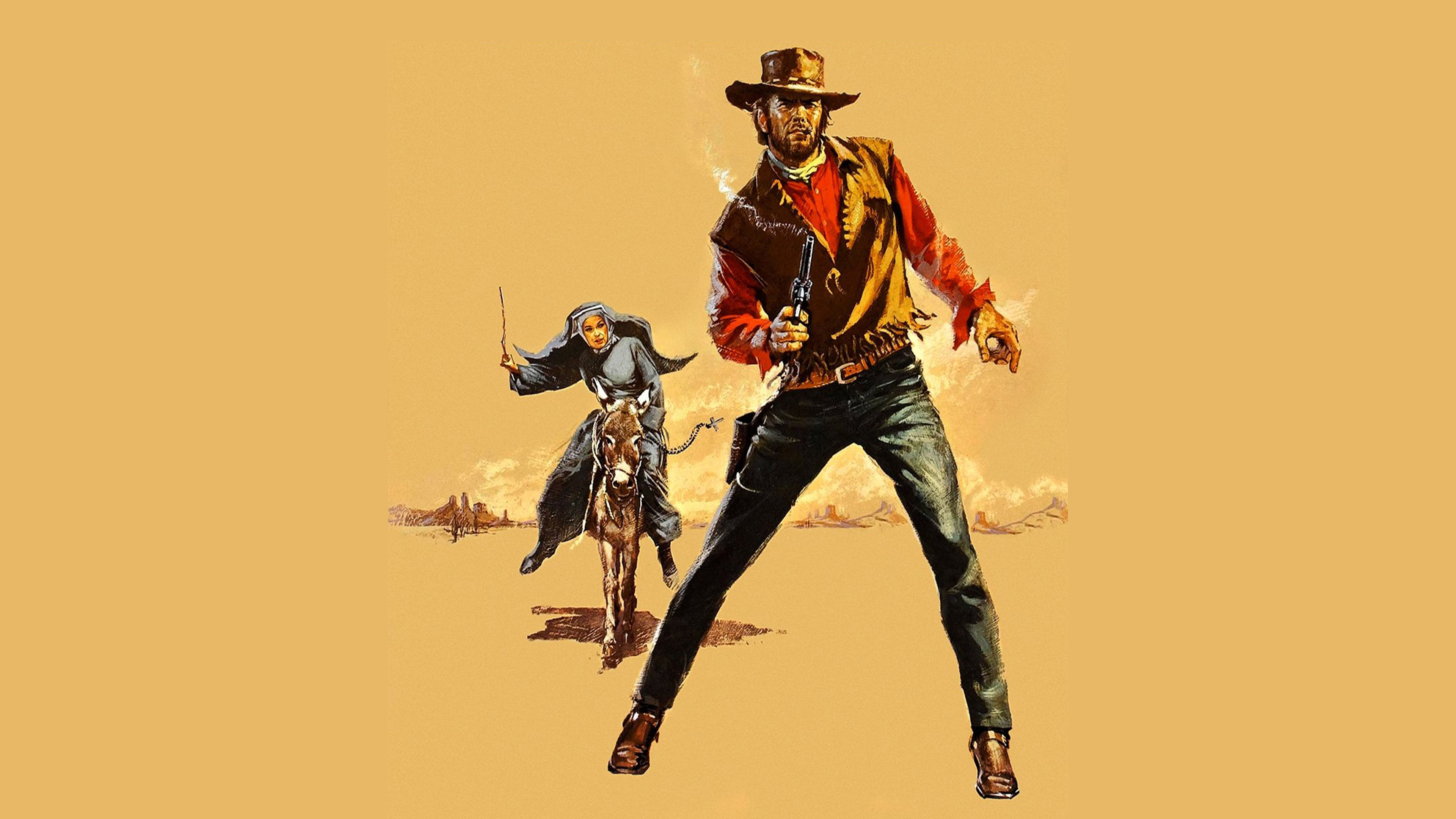 Two Mules for Sister Sara Background