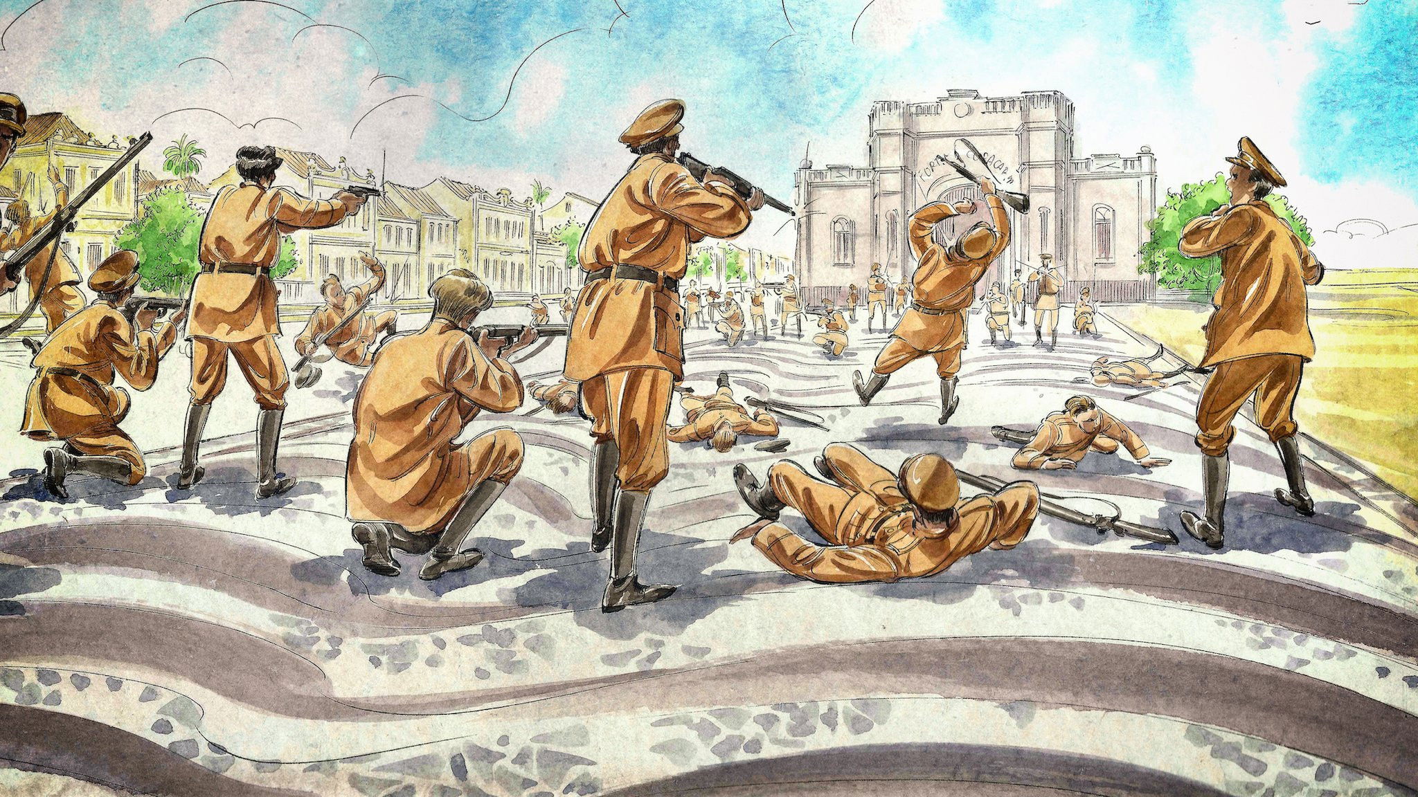 A Guerra do Brasil Background