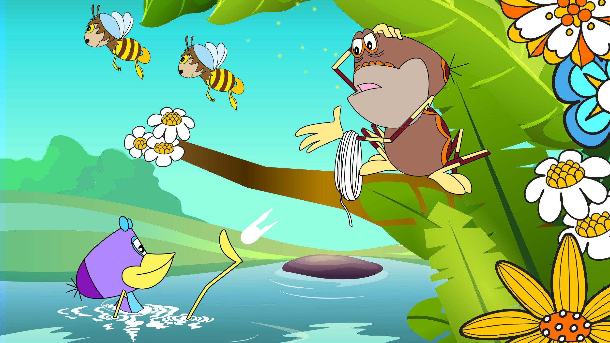 Vízipók-csodapók Background