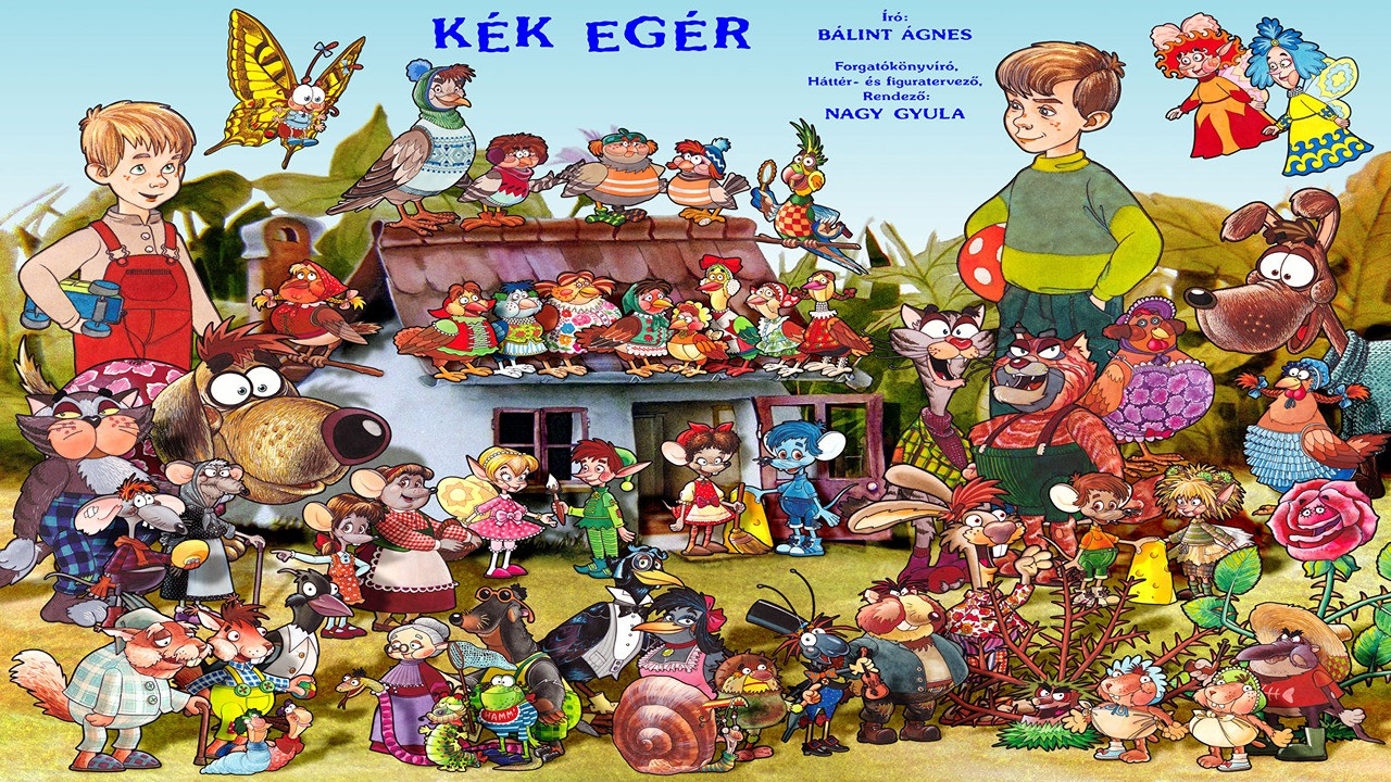 Kék egér Background