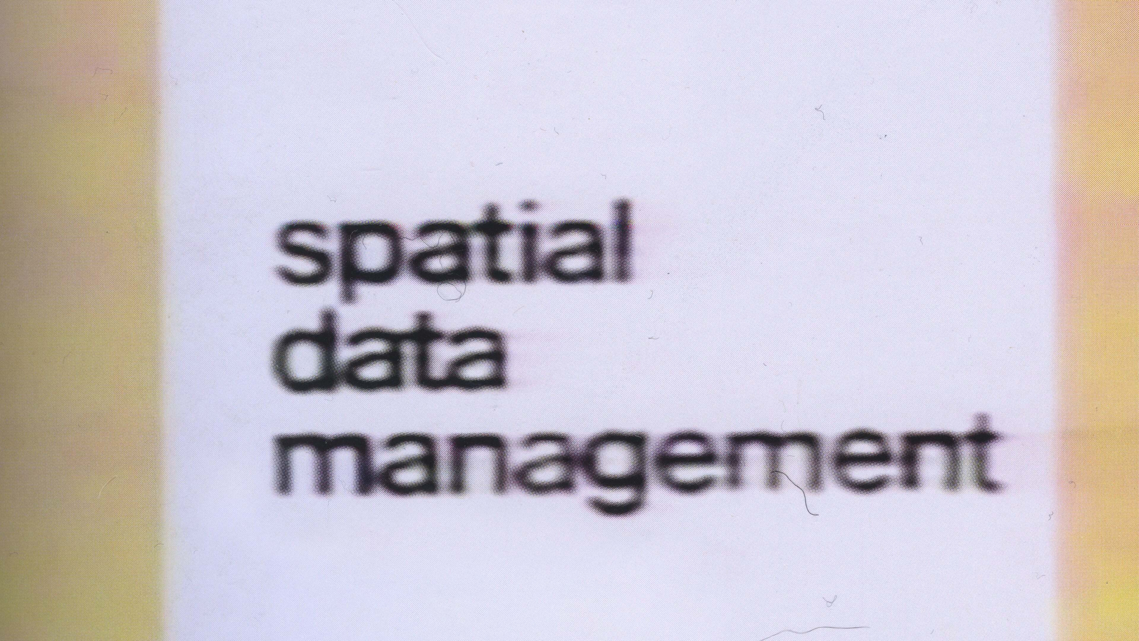 Spatial Data Management Background