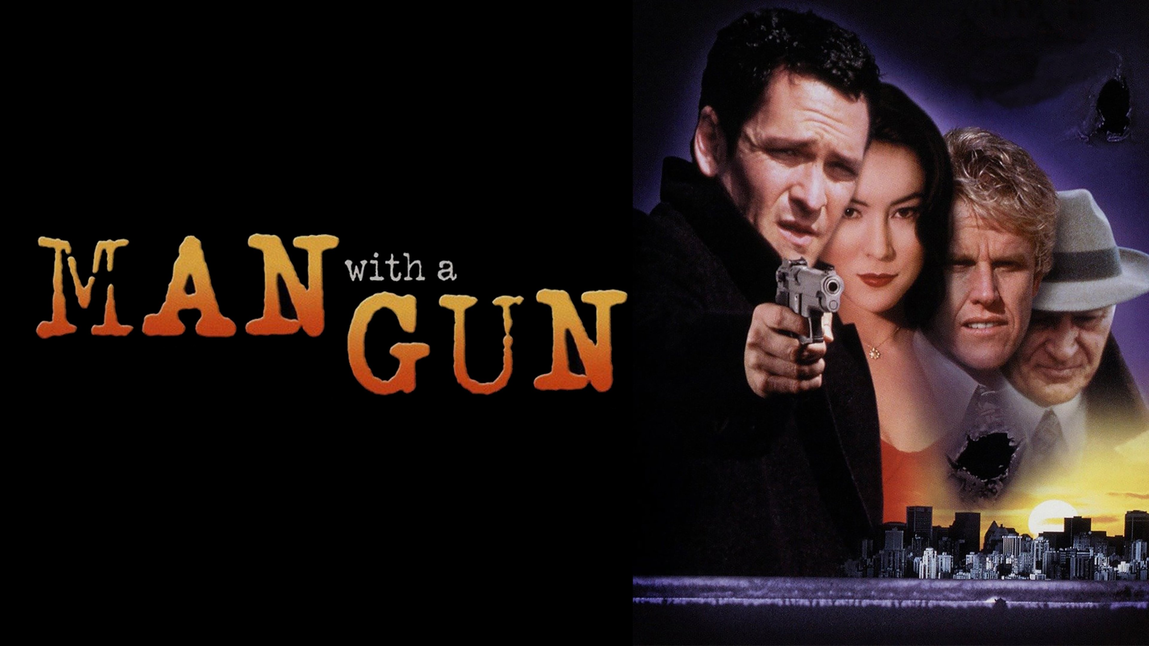 Man with a Gun Background