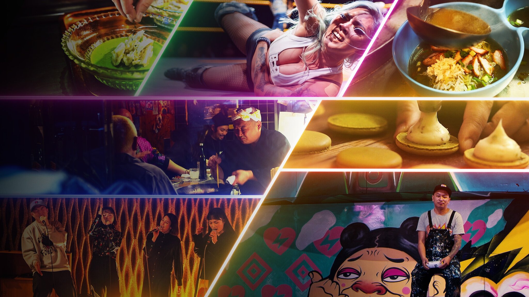 Medianoche en Asia: Comer · Bailar · Soñar Background