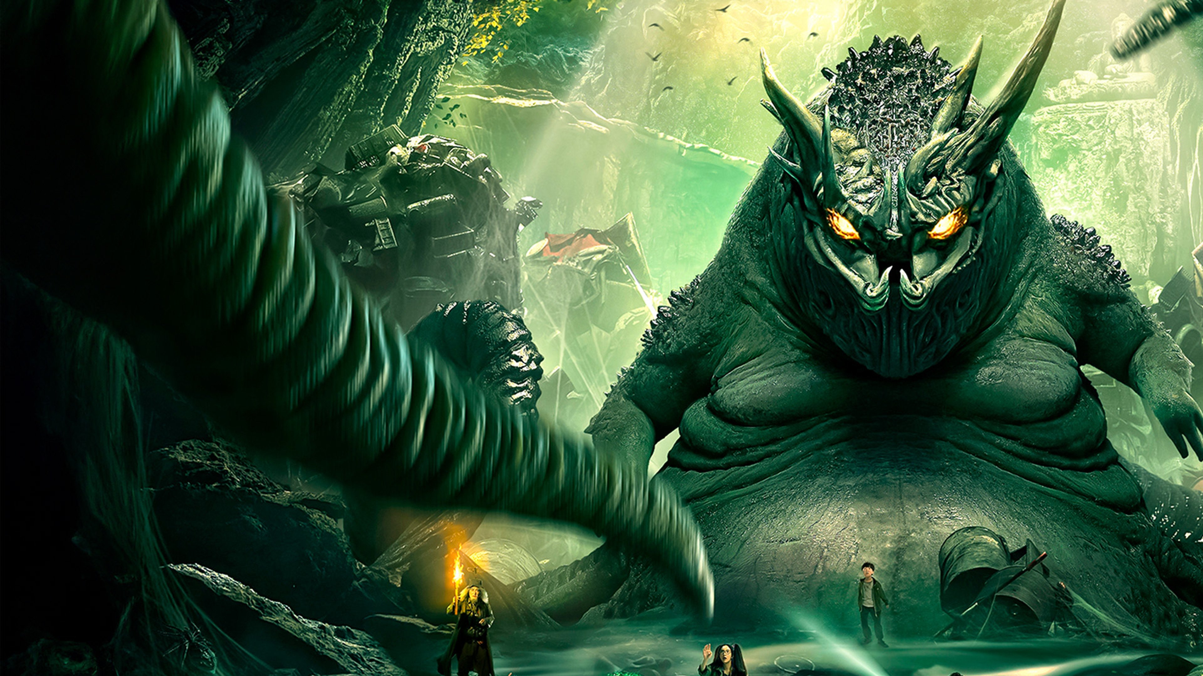 Underground Monster Background