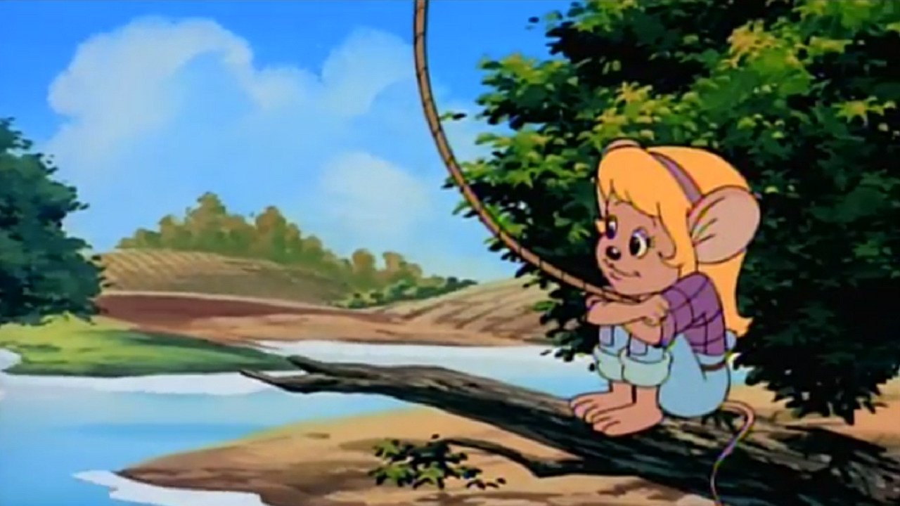 Little Mouse on the Prairie Background