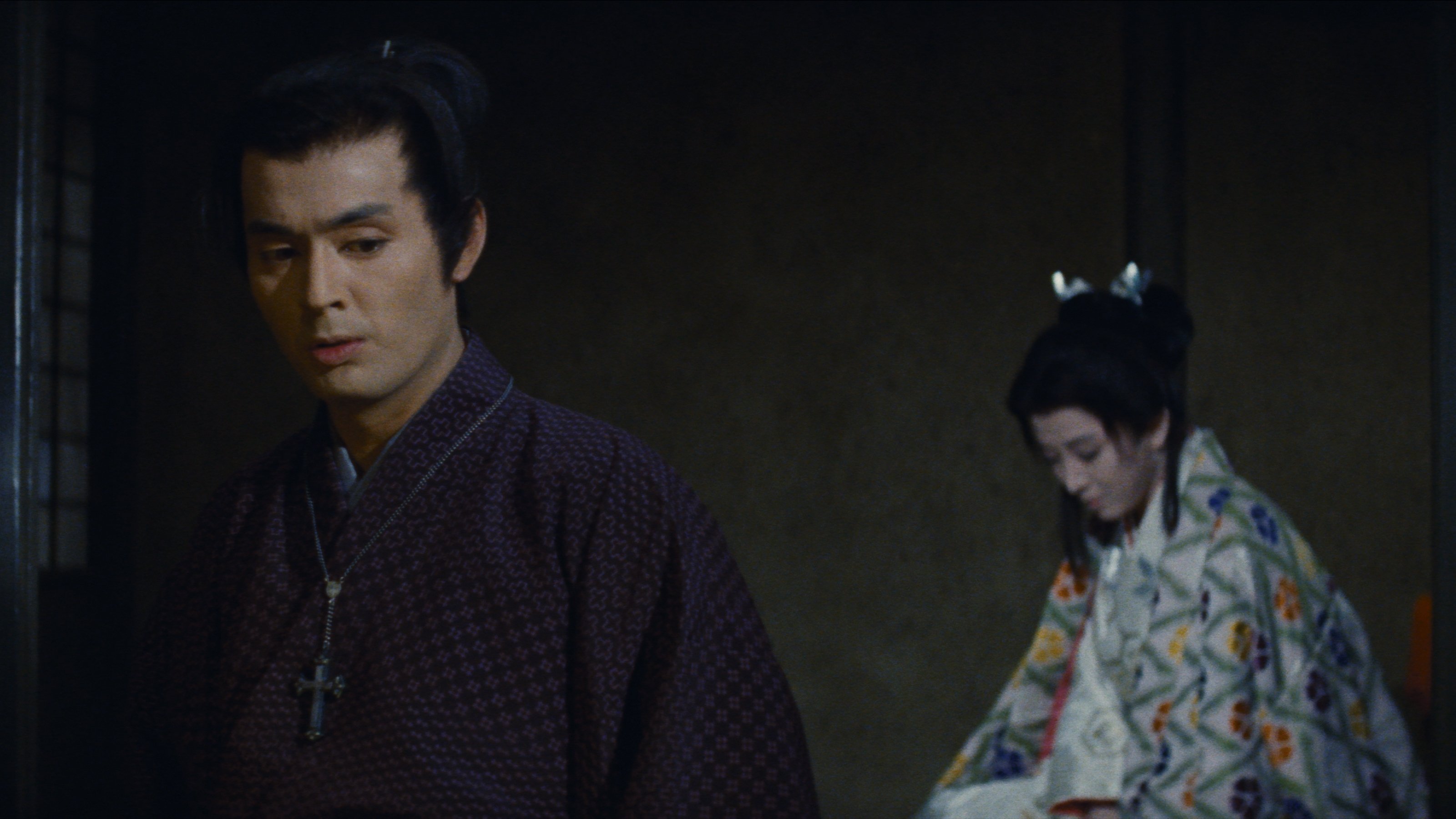 Love Under the Crucifix Background