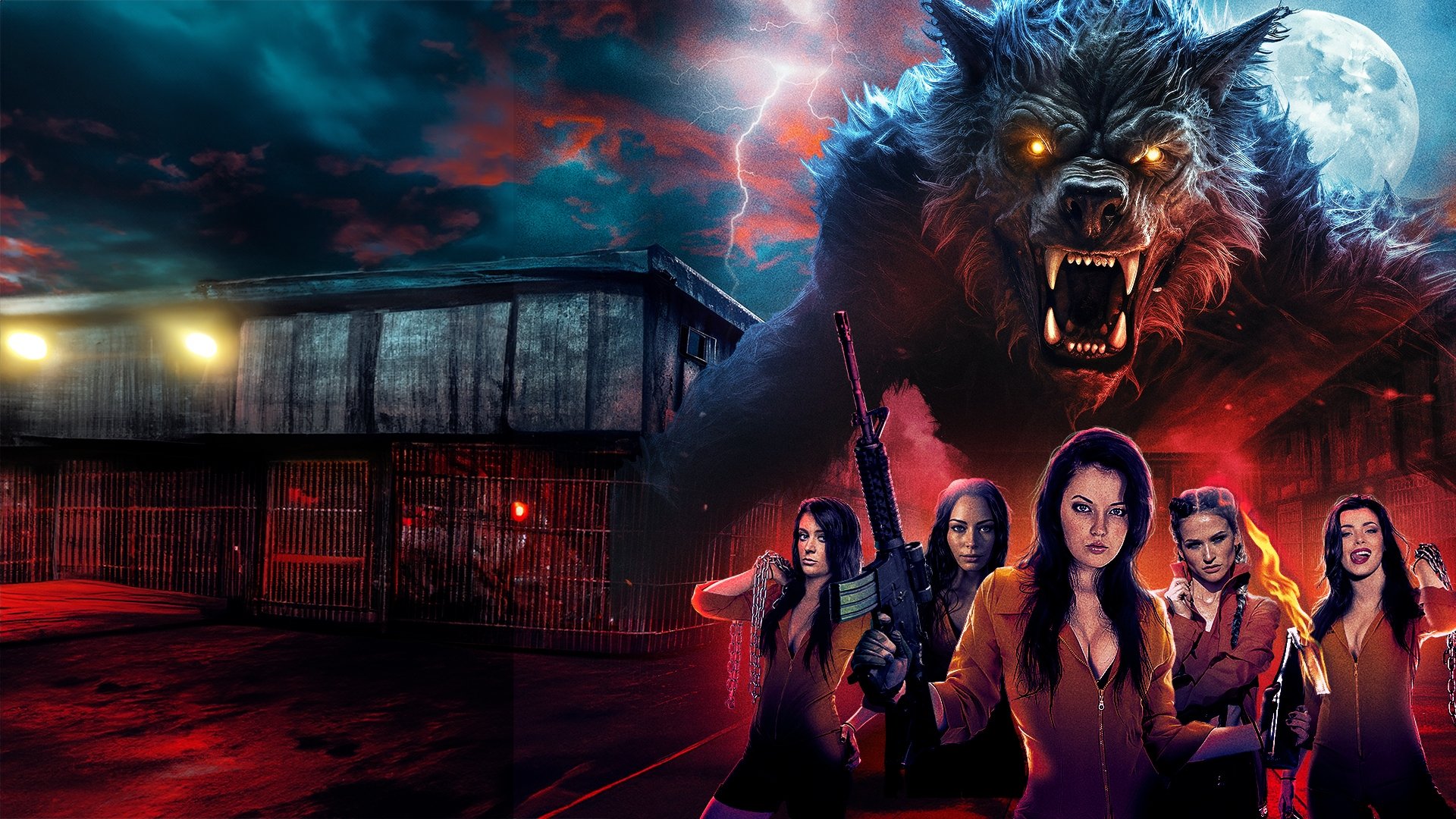 Werewolf in a Women's Prison Background