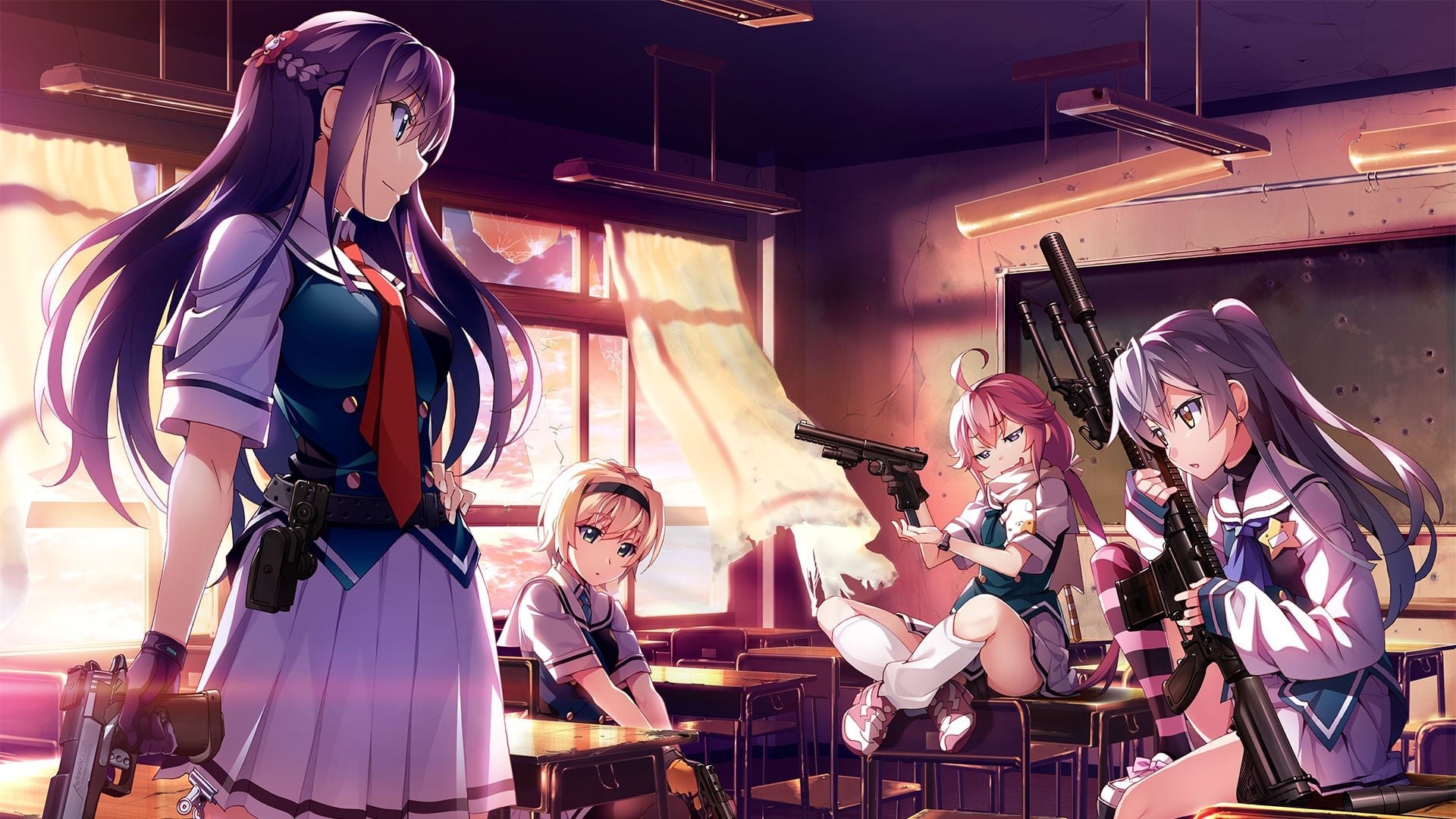 Grisaia: Phantom Trigger the Animation Background