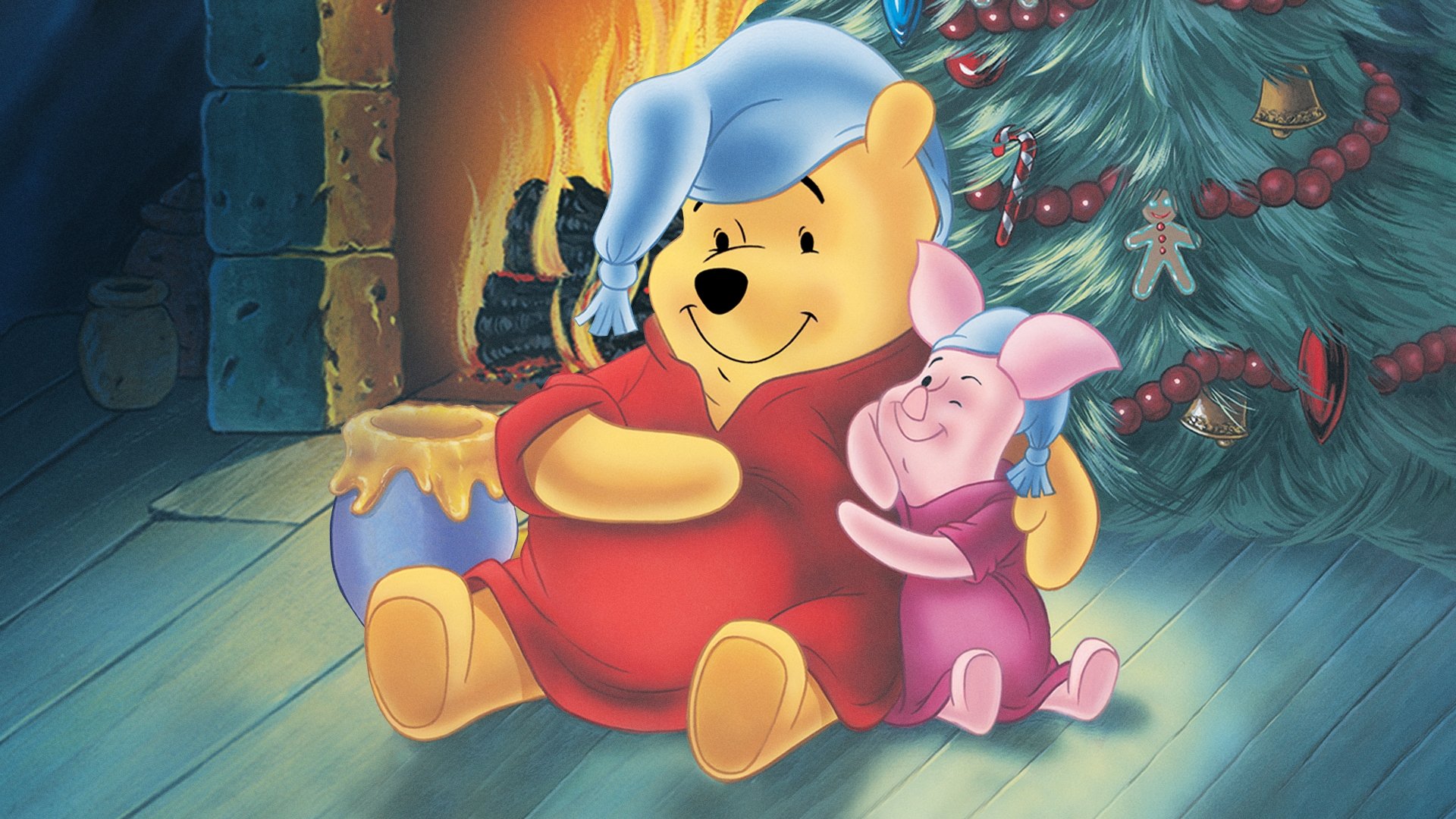Winnie the Pooh: A Very Merry Pooh Year Background