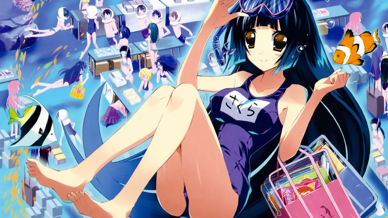 Penguin Musume♥Heart Background