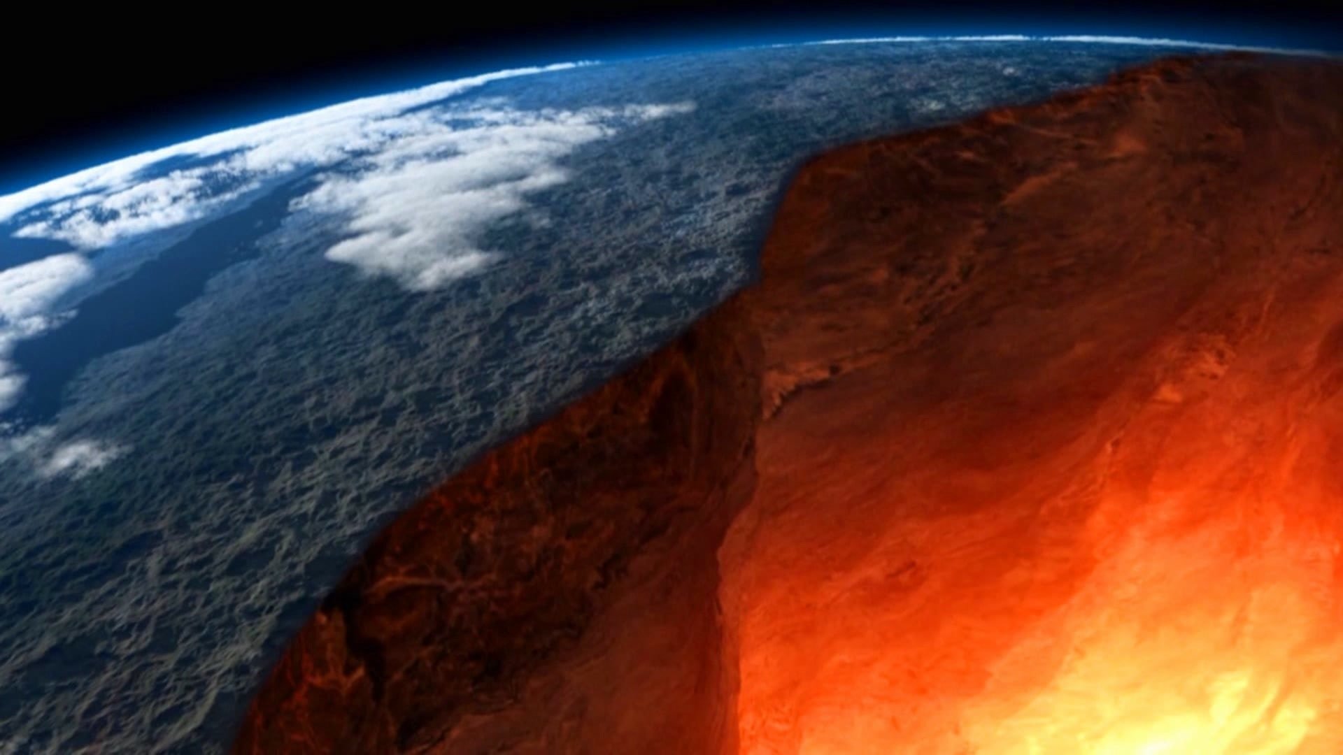 Inside Planet Earth Background