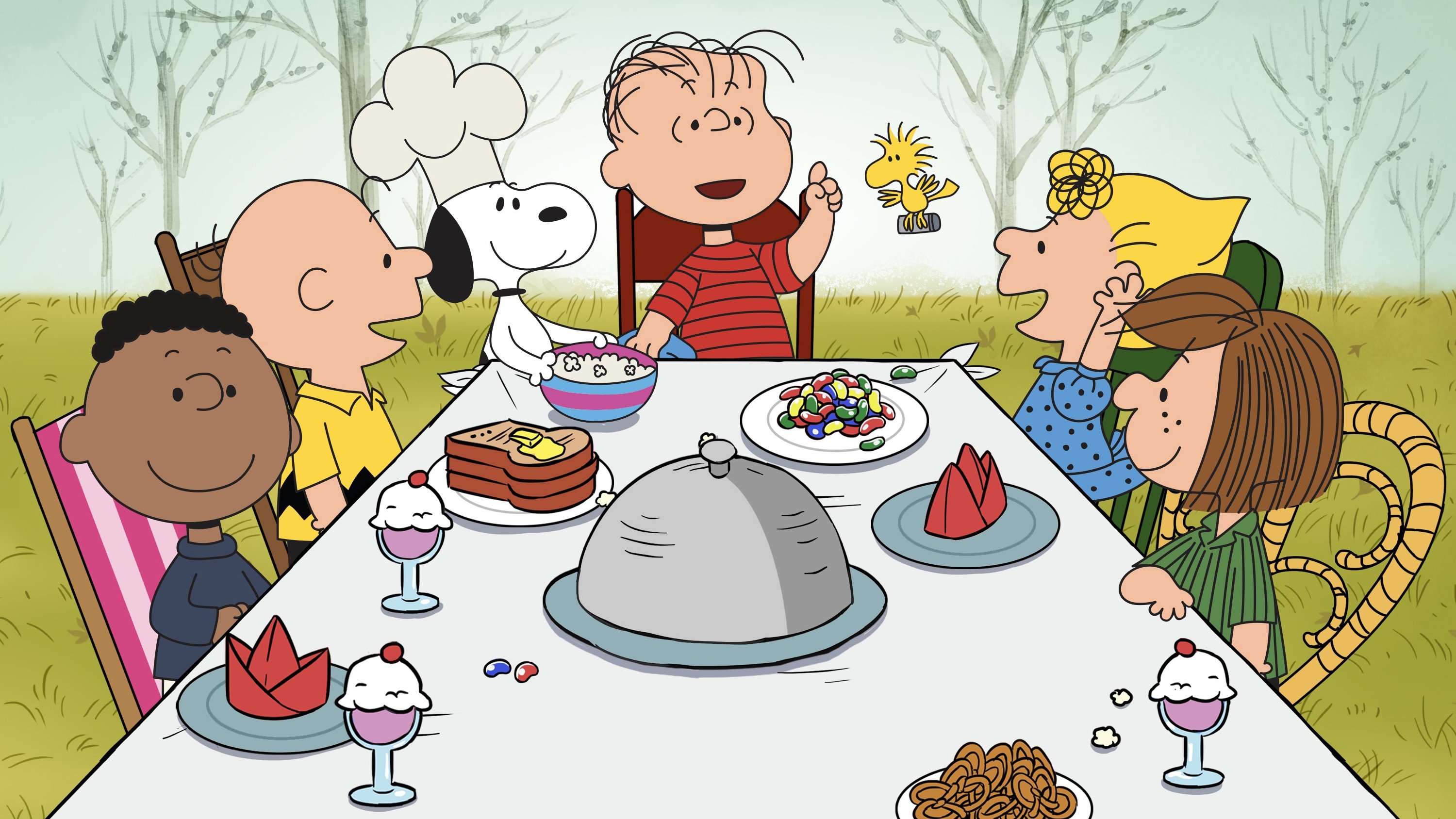 A Charlie Brown Thanksgiving Background