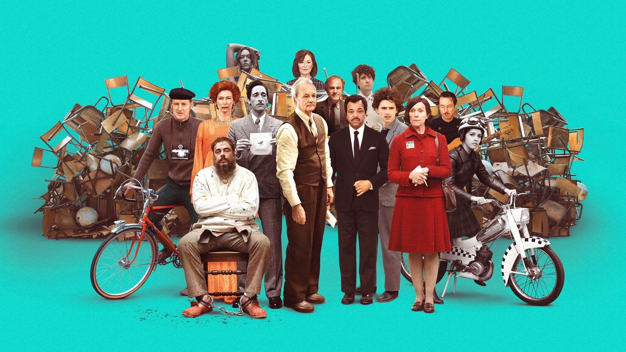 The French Dispatch of the Liberty, Kansas Evening Sun Background