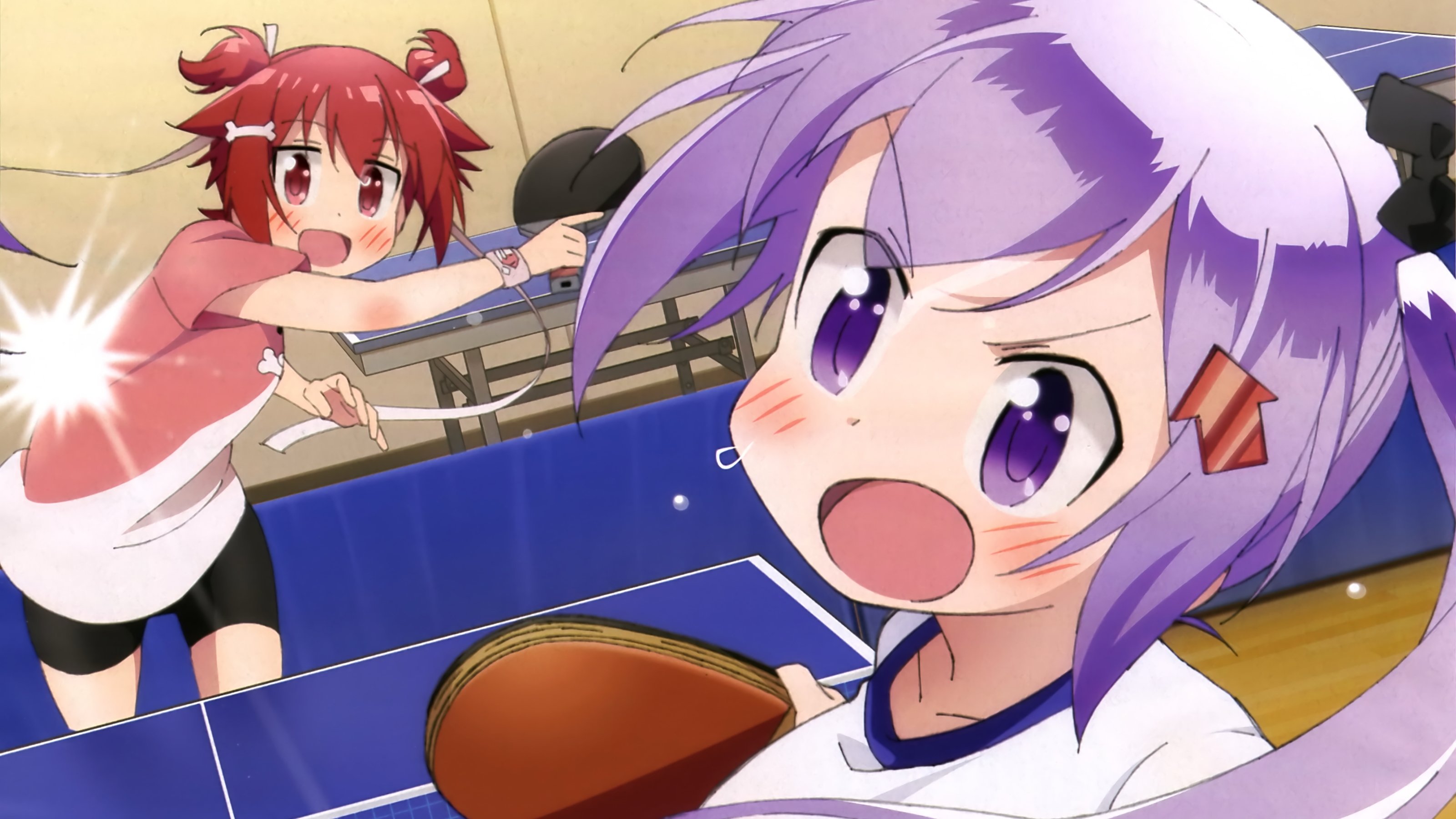 Scorching Ping Pong Girls Background