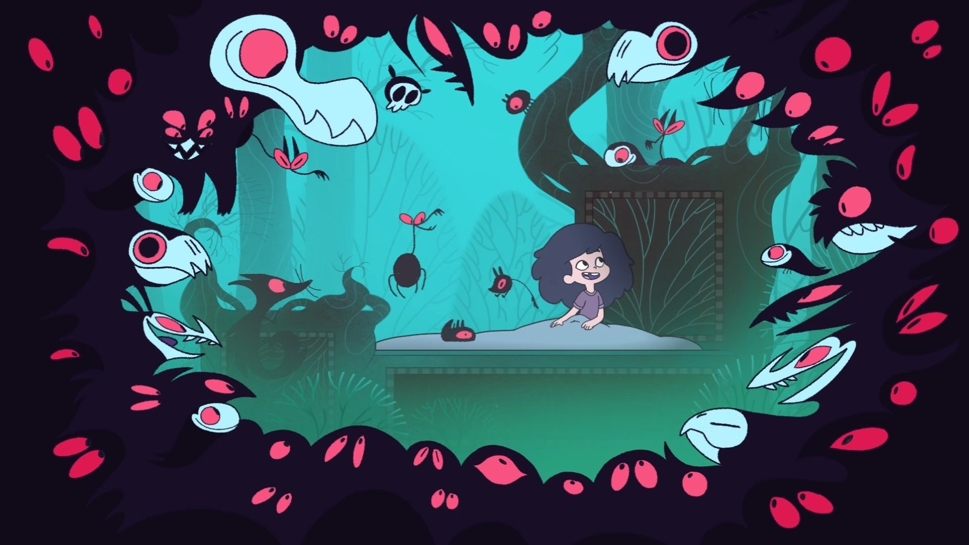 Dark Dark Woods Background