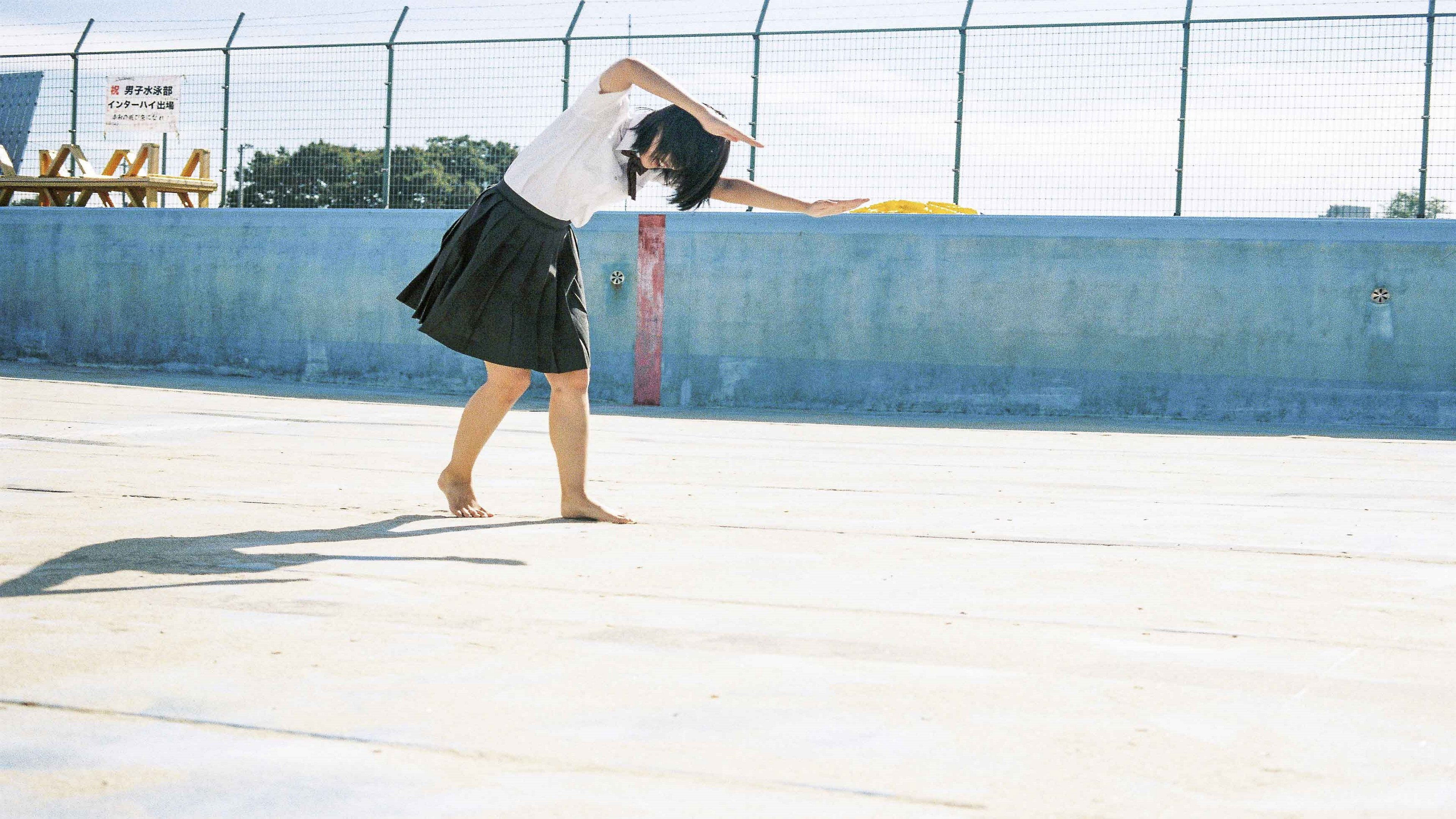 Swimming in a Sand Pool Background