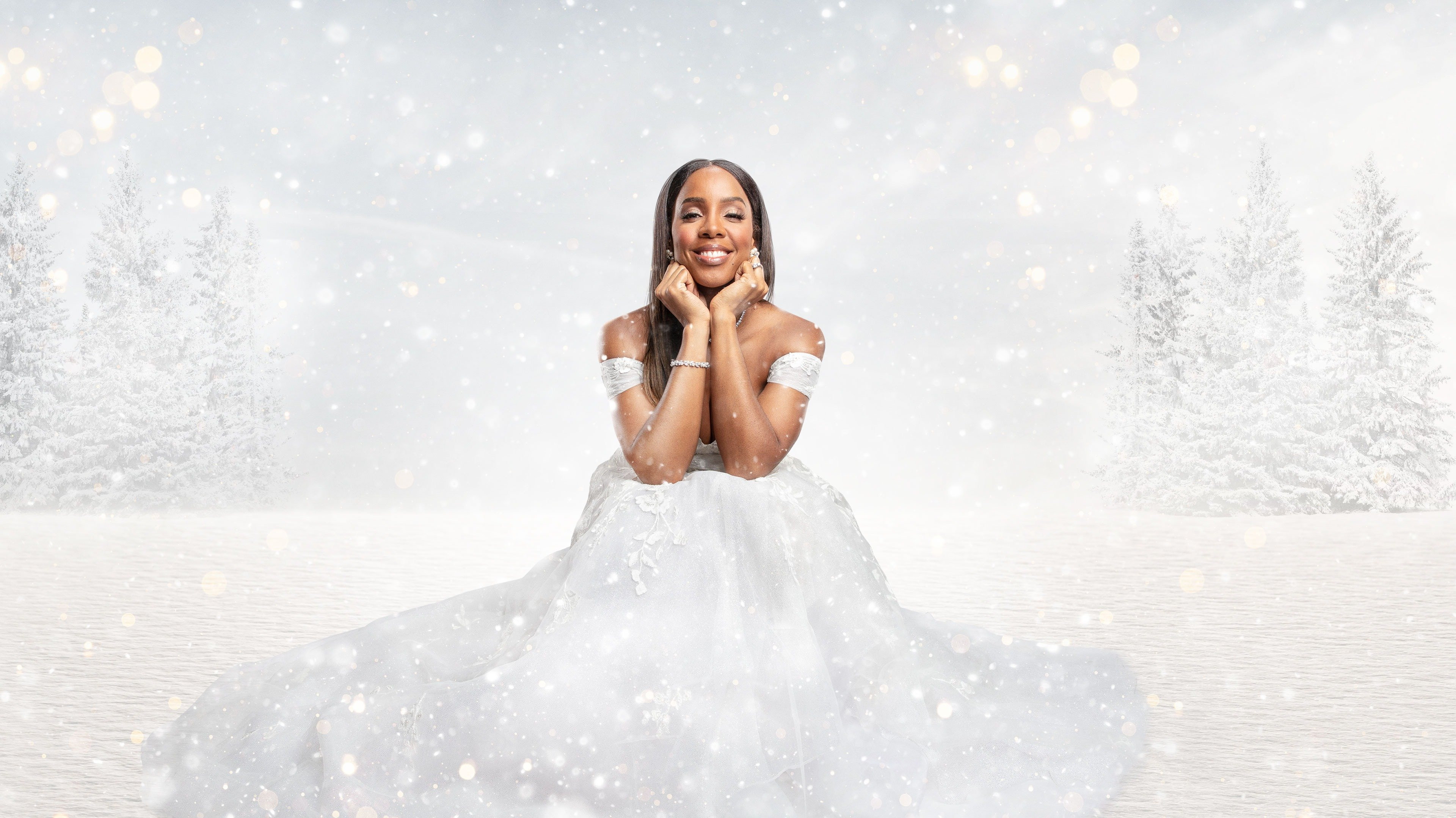 Merry Liddle Christmas Wedding Background