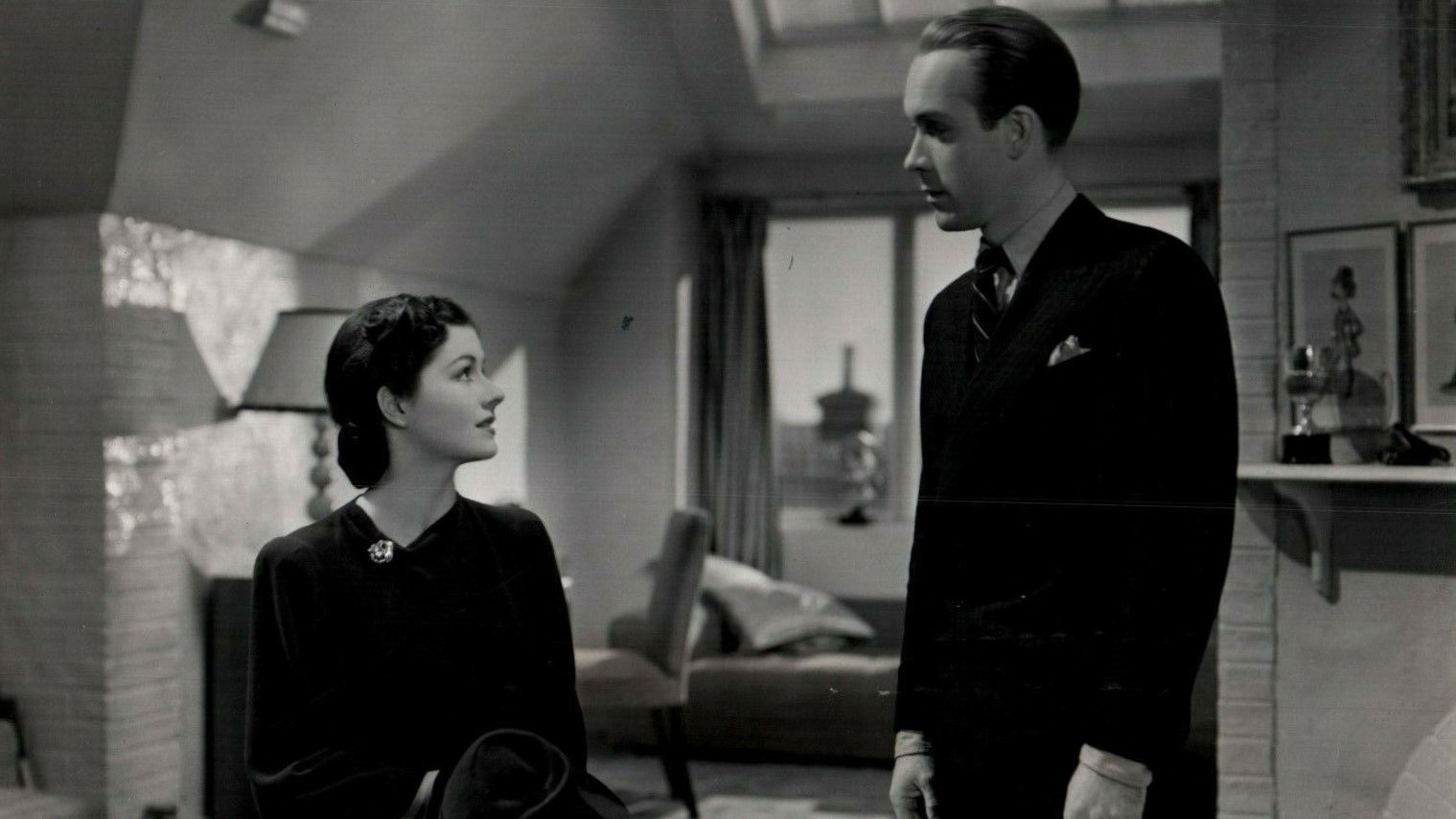 Girl in the News Background