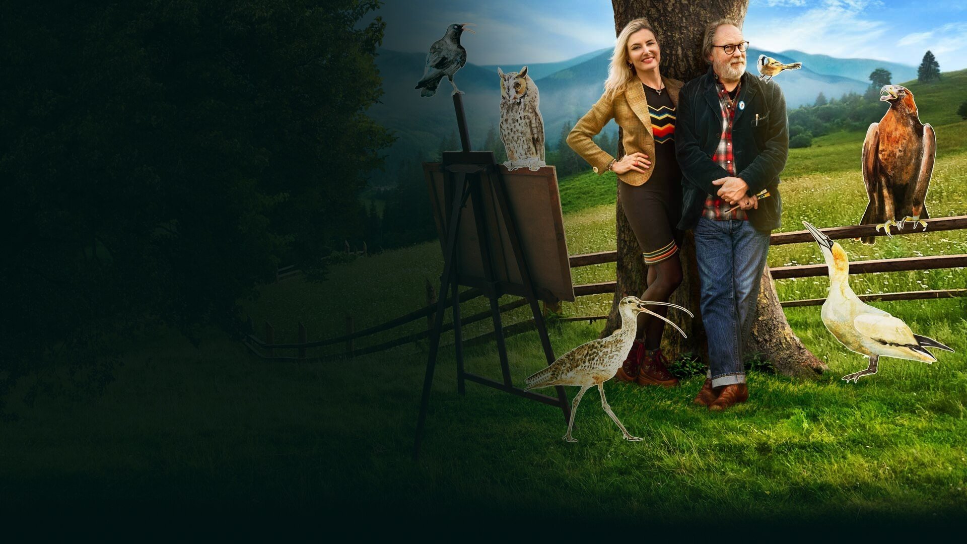 Painting Birds with Jim and Nancy Moir Background