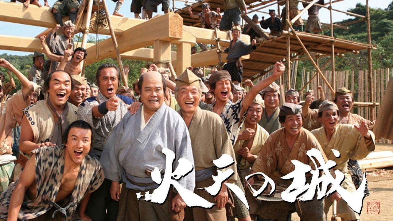 Castle Under Fiery Skies Background