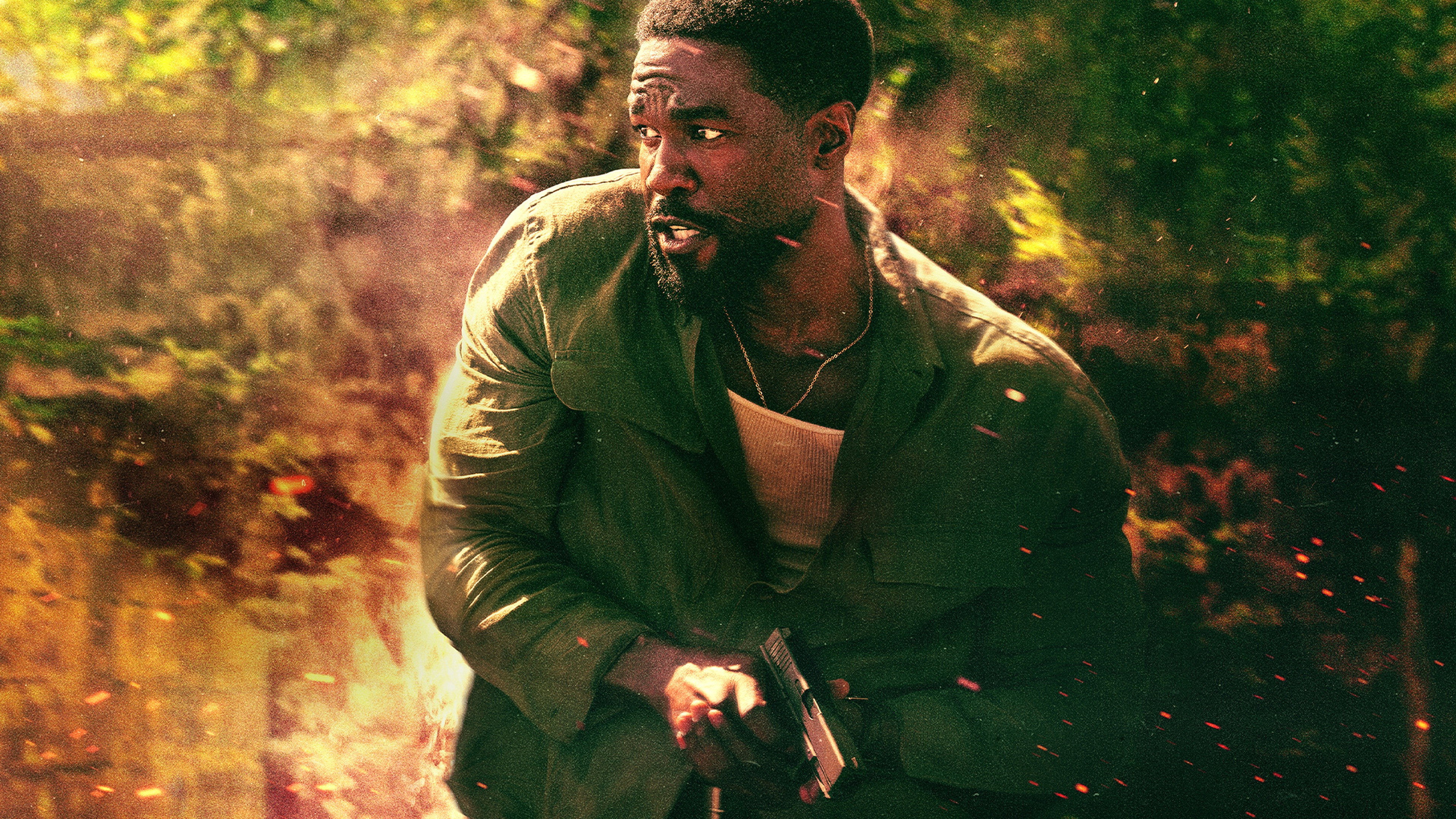 Man on Fire Background