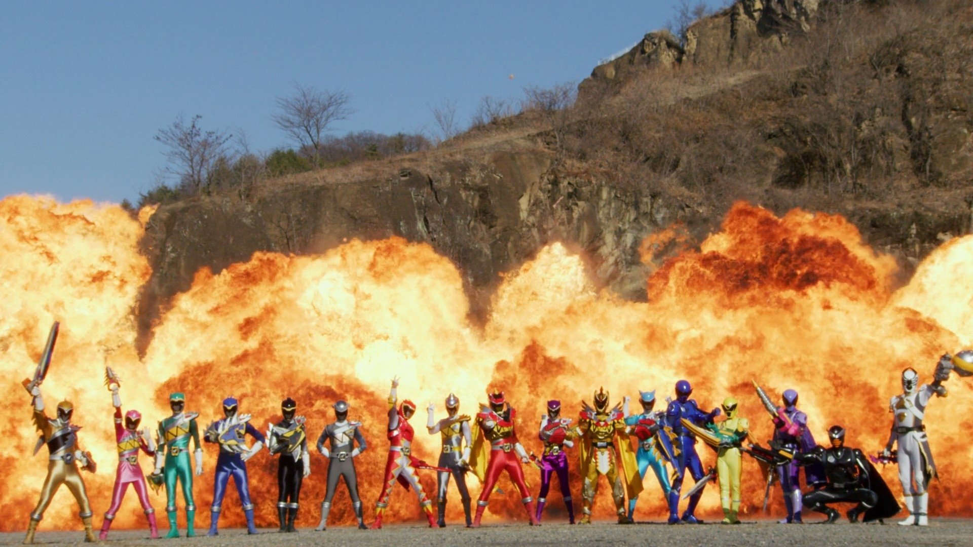 Ohsama Sentai King-Ohger vs. Kyoryuger Background