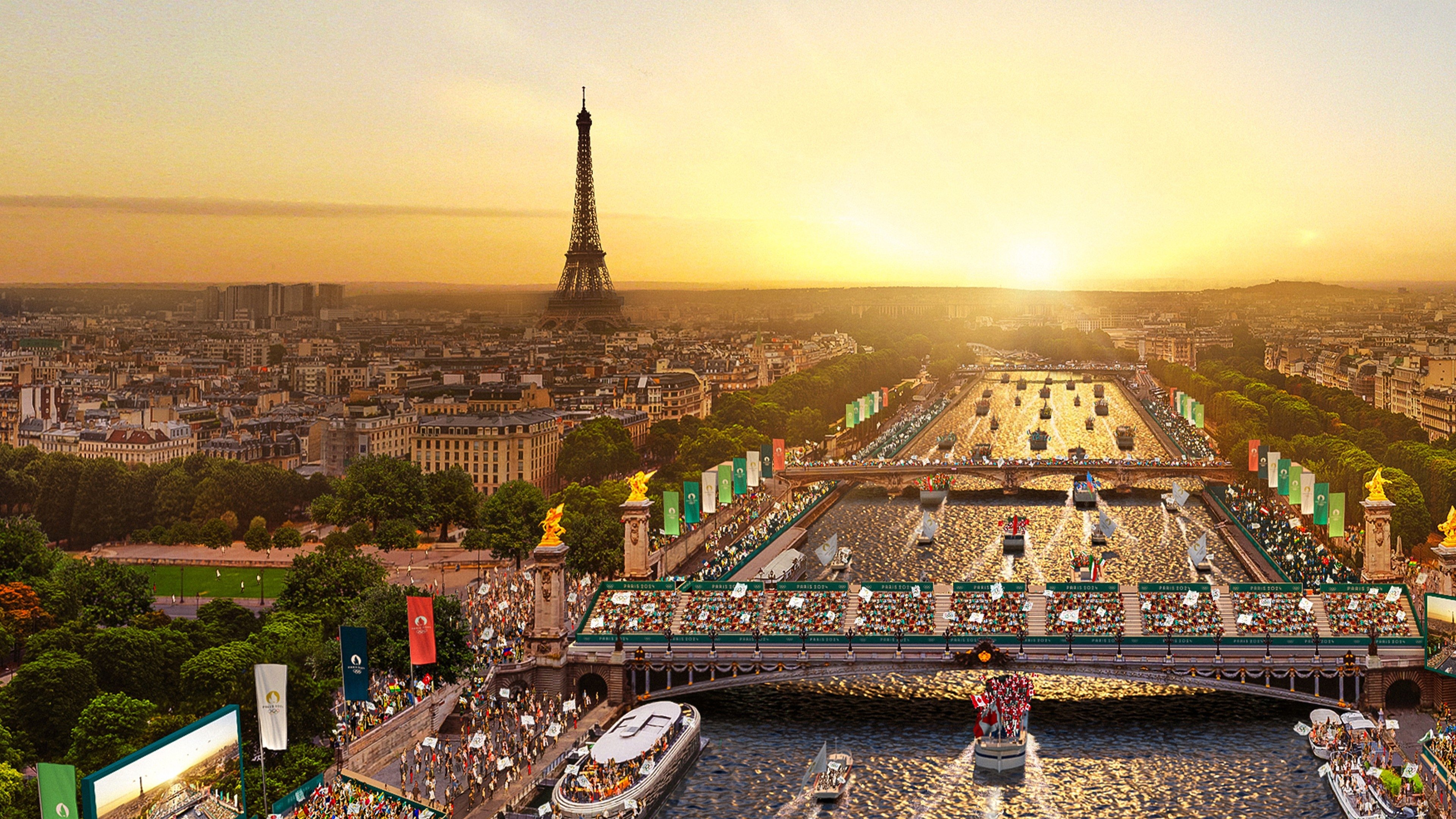 Paris 2024 Olympic Opening Ceremony Background