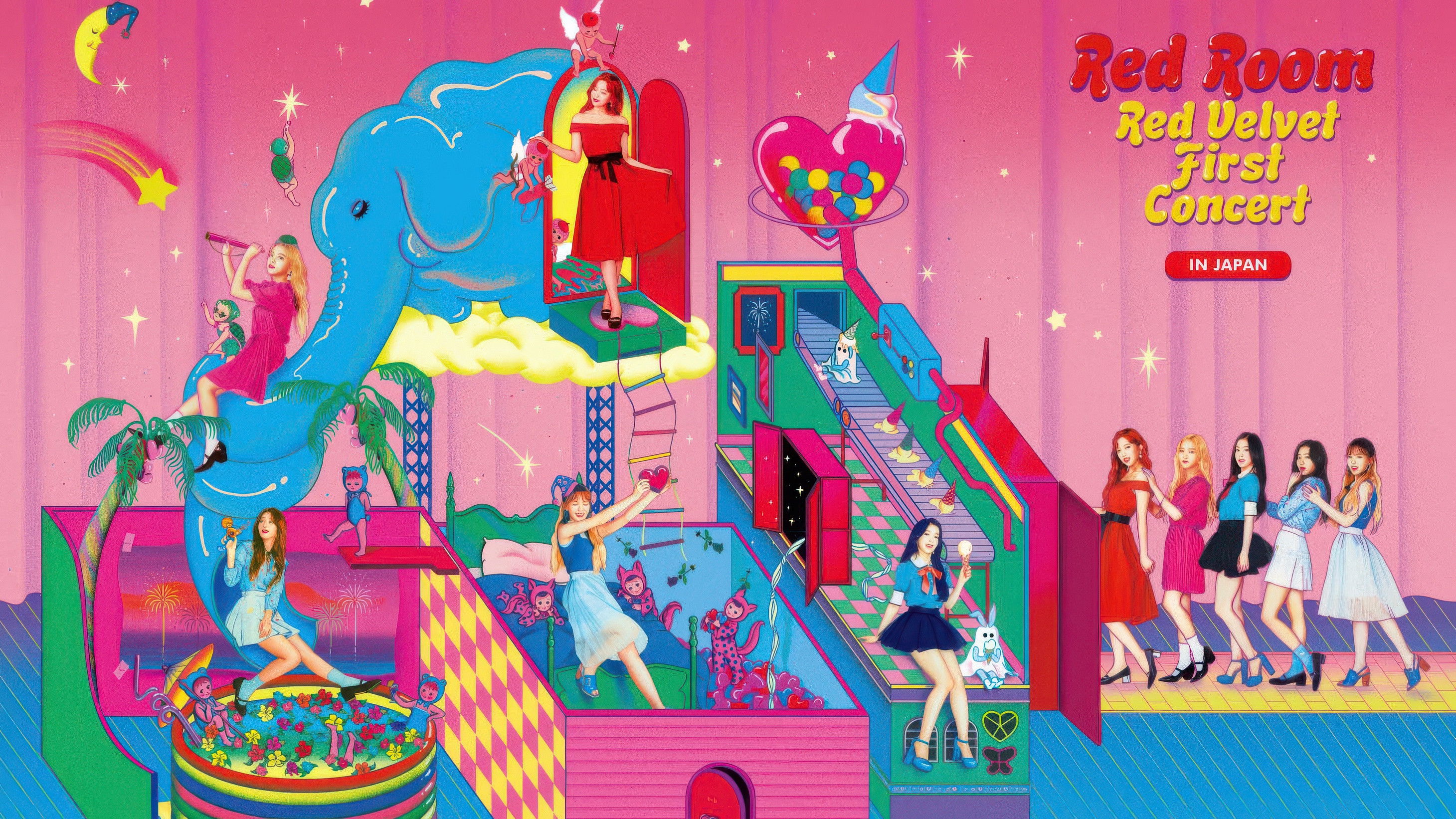 Red Velvet 1st Concert “Red Room” in JAPAN Background