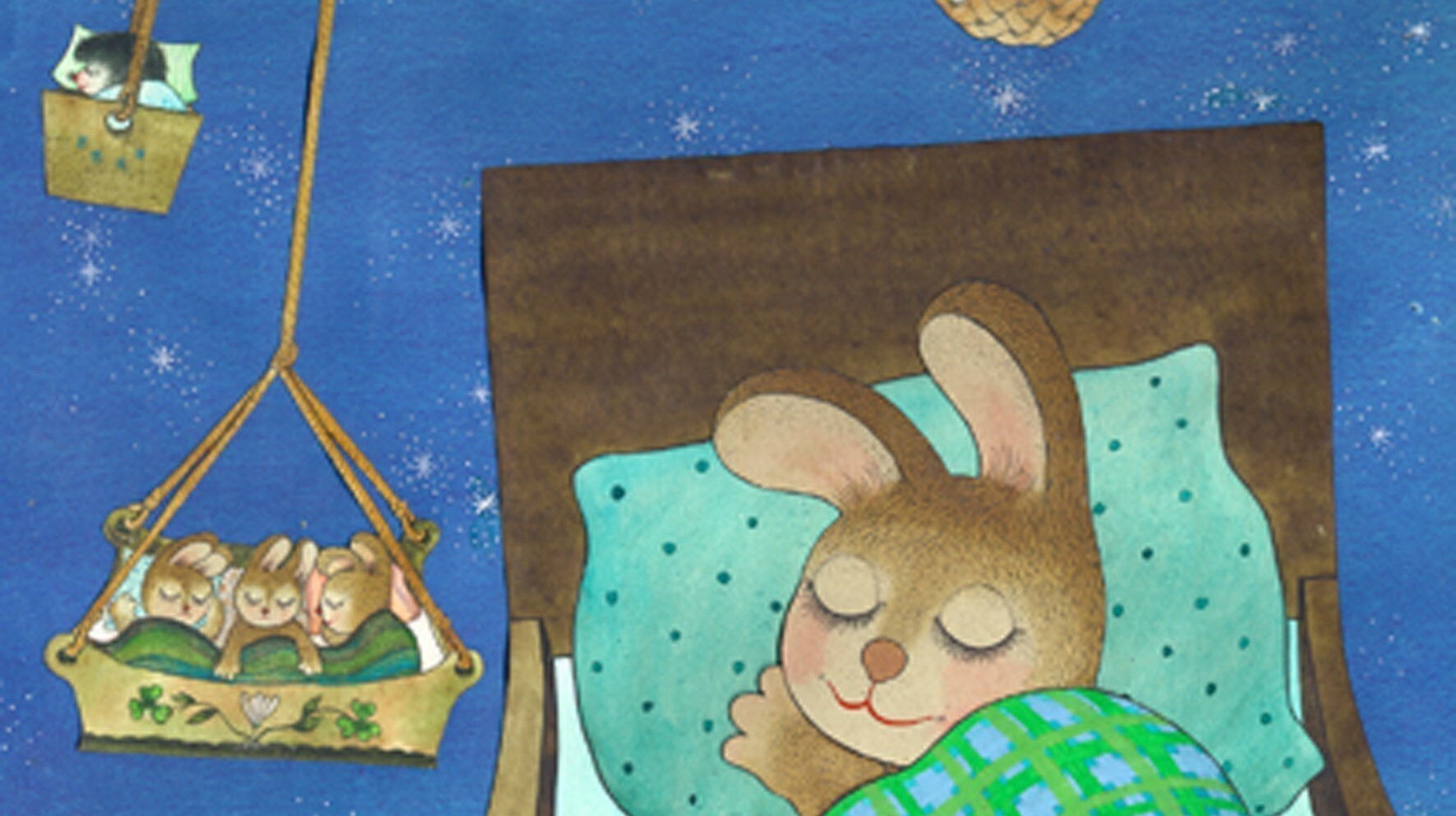 Little Hares' Bath Background