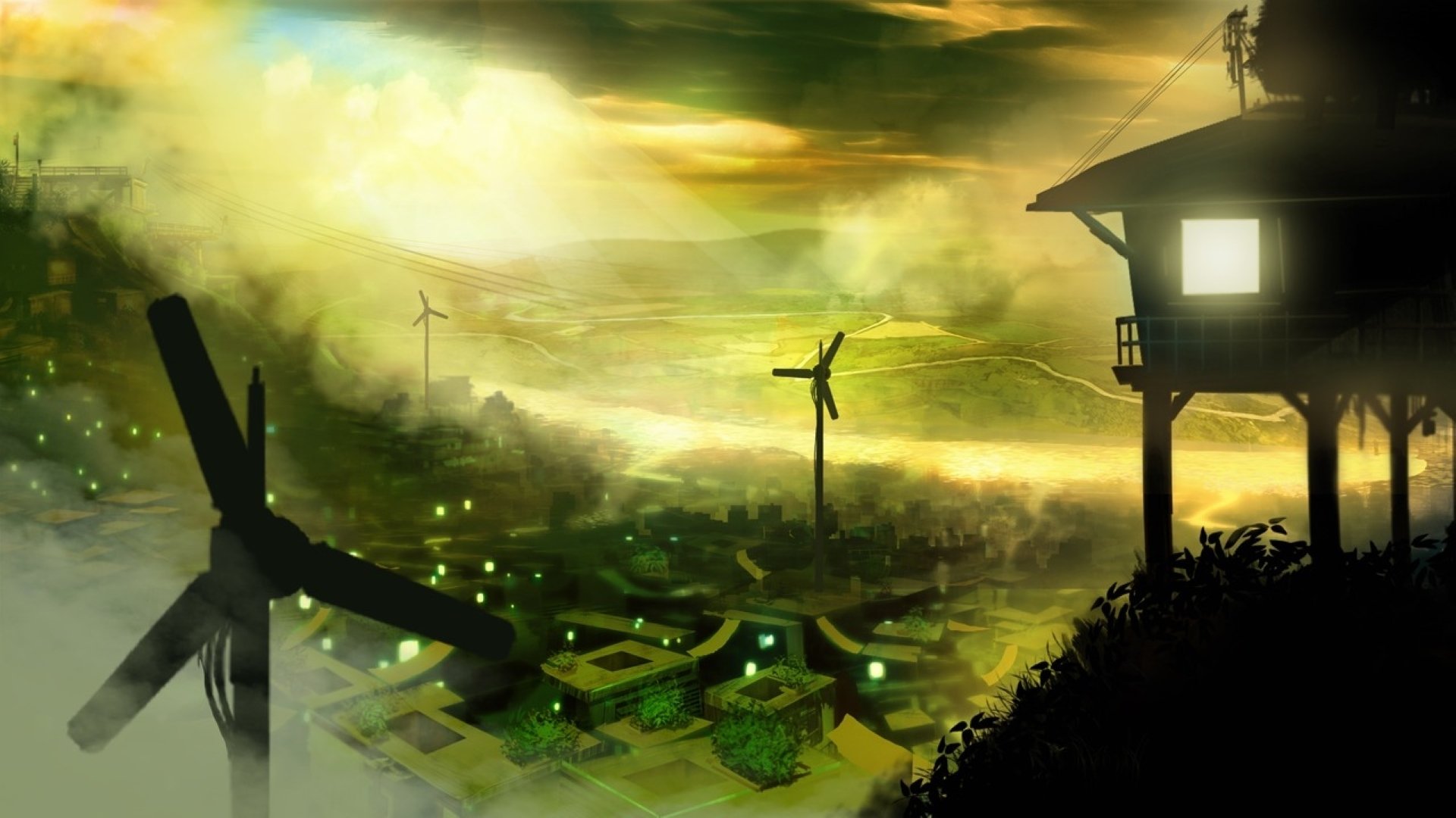 Electric City Background